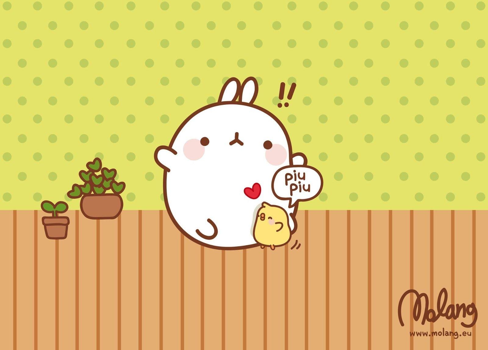 1600x1150 Molang. Molang. Molang, Kawaii and Kawaii art, Desktop