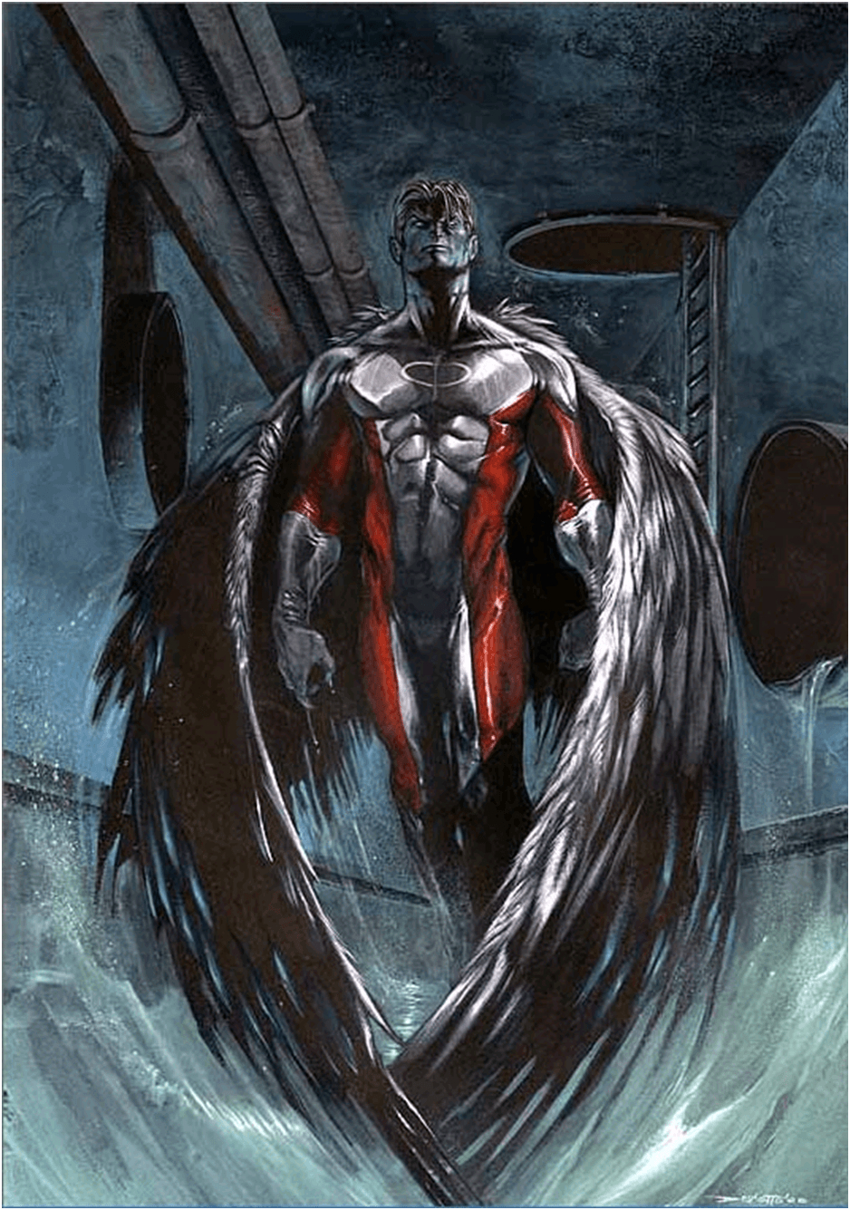 940x1340 Another pic of the Xmen's Archangel. Comic / Video Art. Marvel, Phone