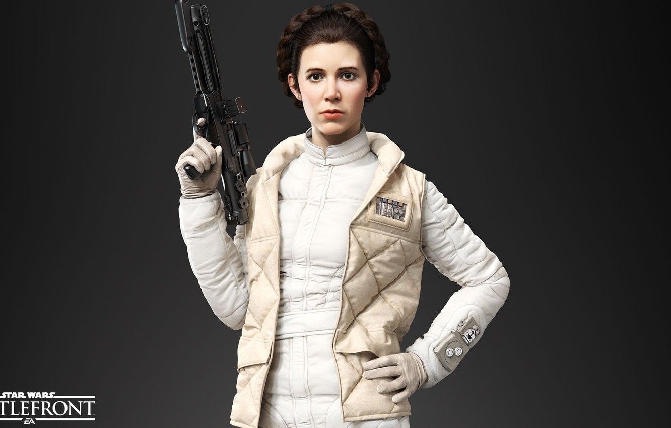 1340x850 Wallpaper Game, Electronic Arts, DICE, Princess Leia, Star Wars Battlefront, Princess Leia, Leia Organa Solo Image For Desktop, Section игры, Desktop