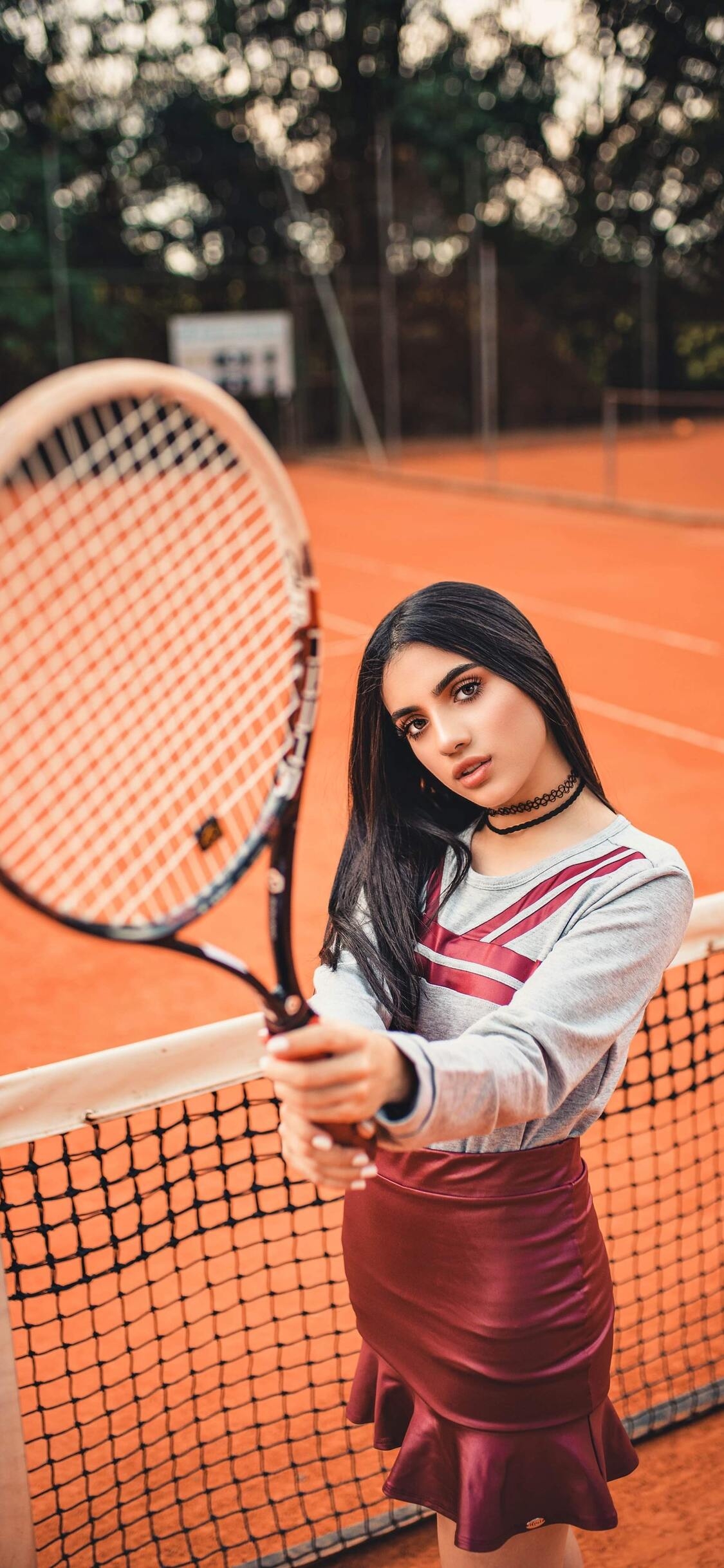 1130x2440 Girl Tennis Court iPhone XS, iPhone iPhone X HD 4k Wallpaper, Image, Background, Photo and Picture, Phone