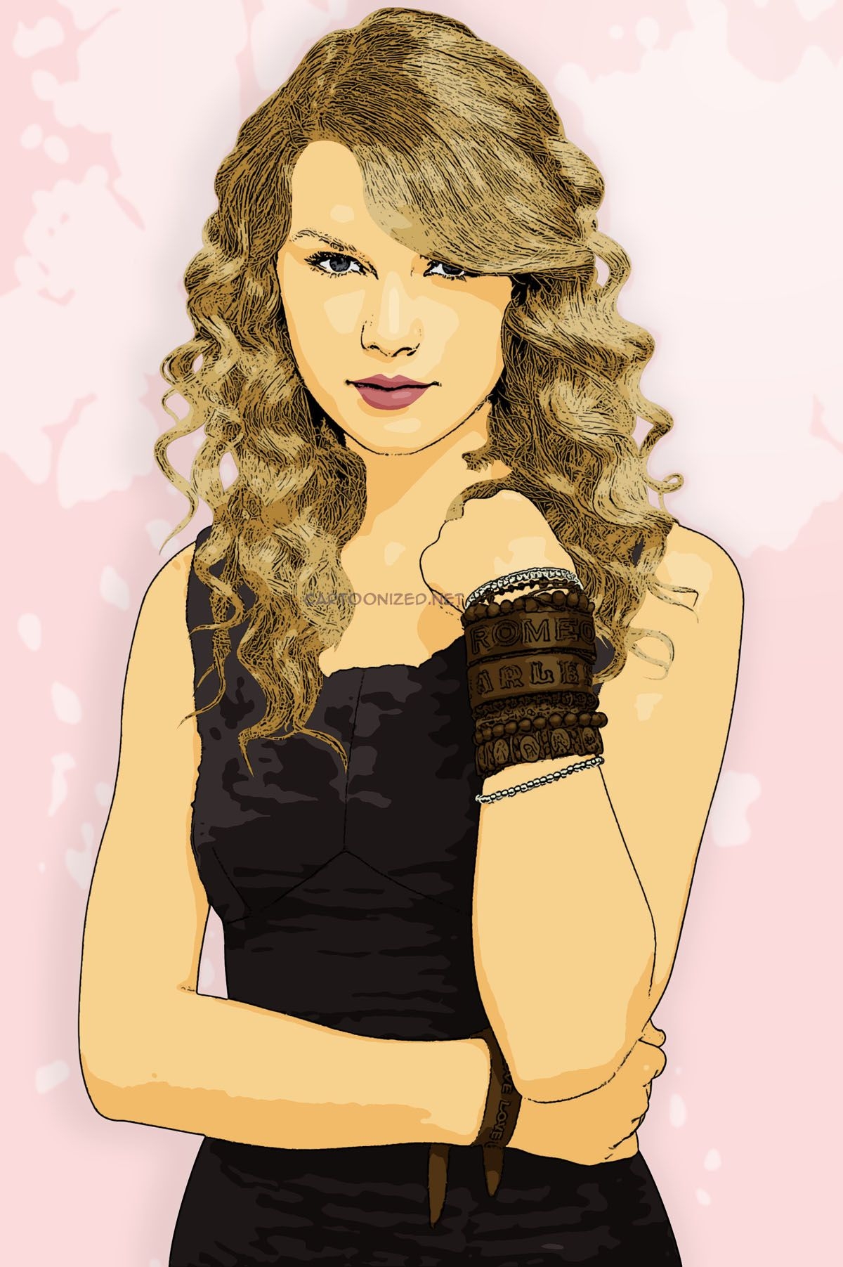 1200x1810 Photo Cartoon of Taylor Swift (2), Phone