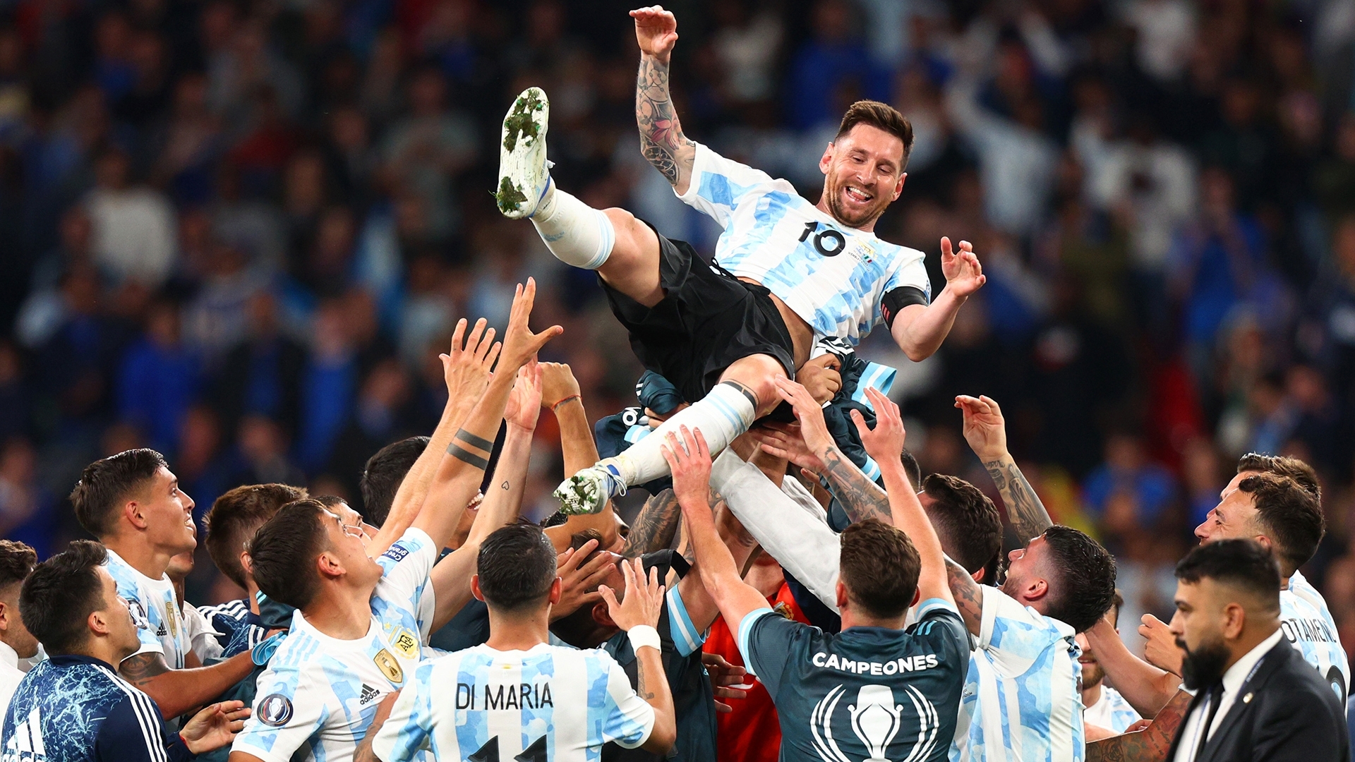 1920x1080 Messi stars in Argentina victory over Italy in La Finalissima as South American champions defeat European rivals. Goal.com India, Desktop