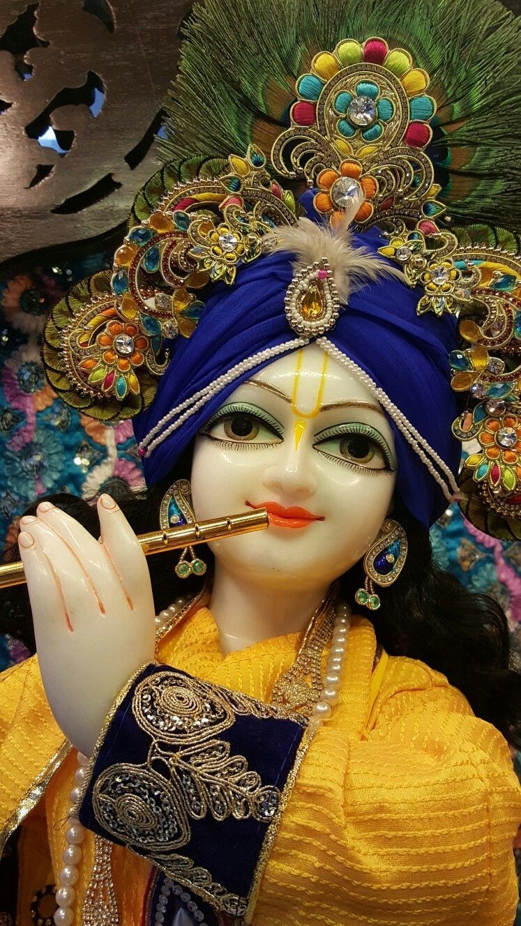 750x1330 Krishna Banke Bihari Image Beautiful, Phone