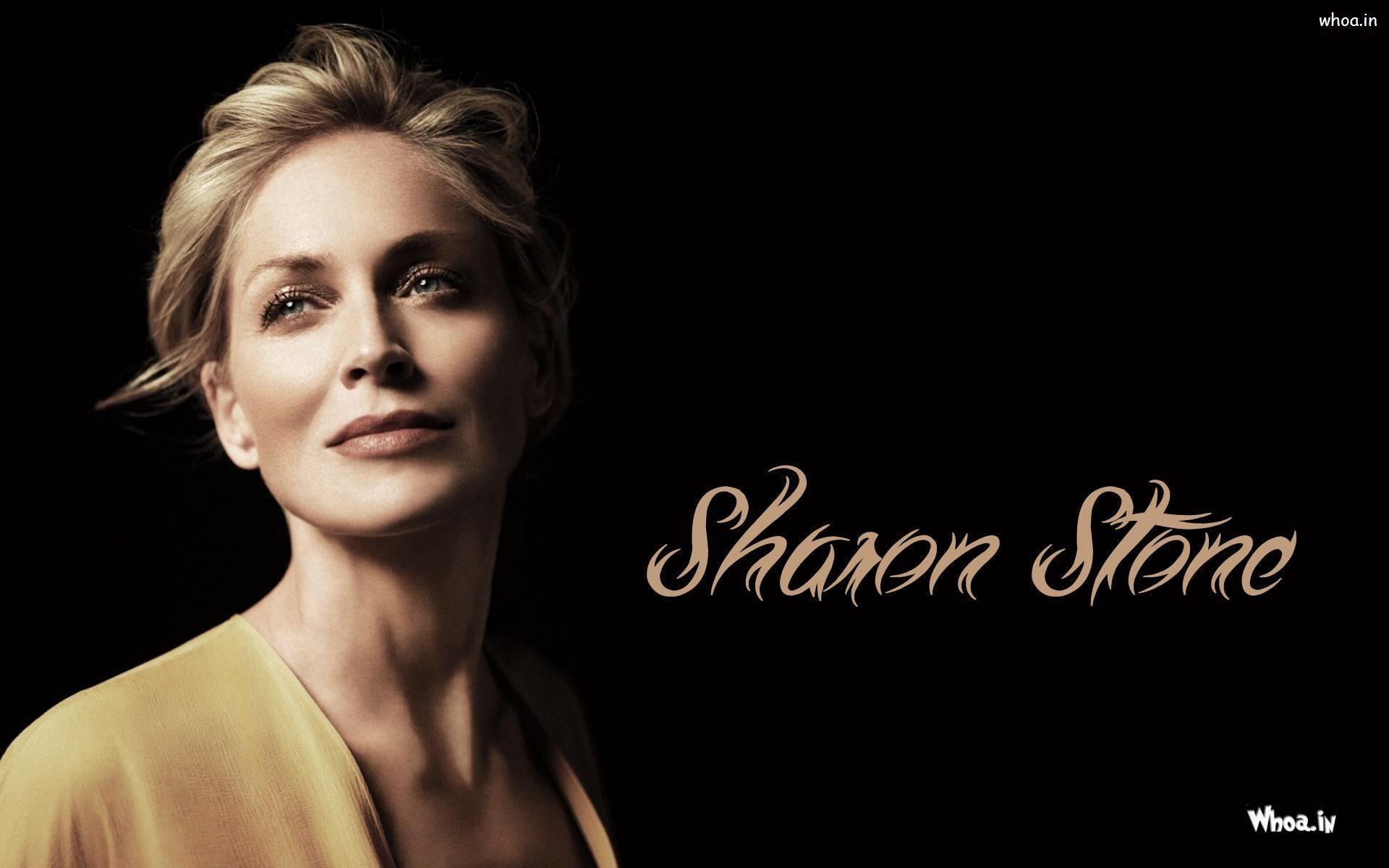 1920x1200 Sharon Stone Face Close Up Wallpaper HD, Desktop