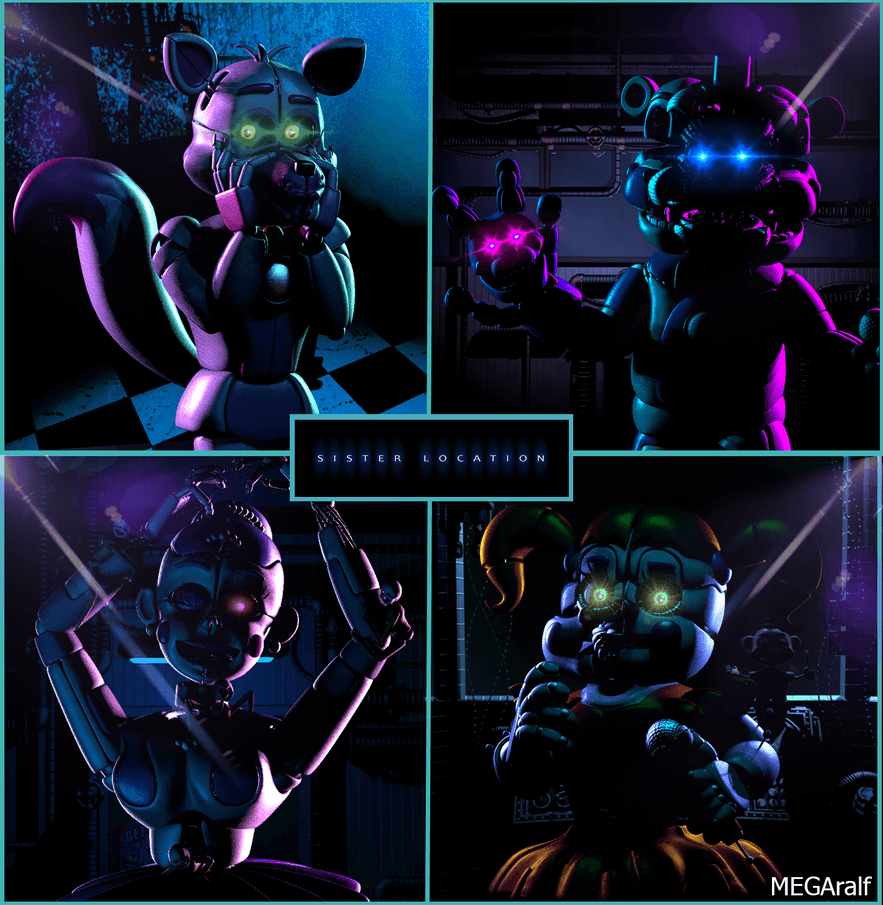 890x910 Sister Location by MEGAralf. Five Nights At, Phone