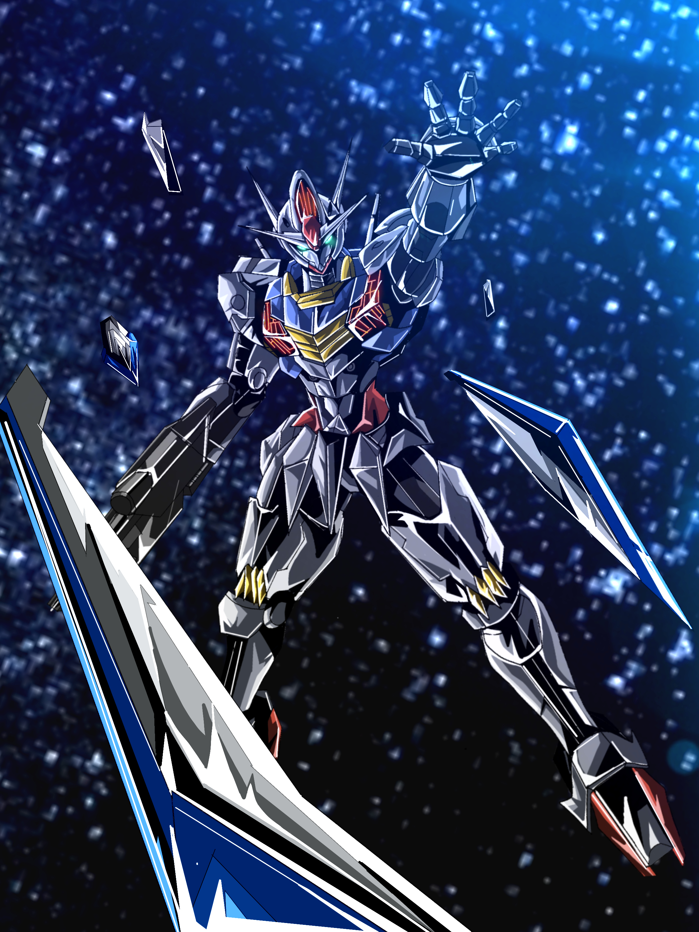 2250x3000 Anime Mechs Mobile Suit Gundam THE WiTCH FROM MERCURY Gundam Aerial Gundam Super Robot Taisen Artwor Wallpaper:, Phone