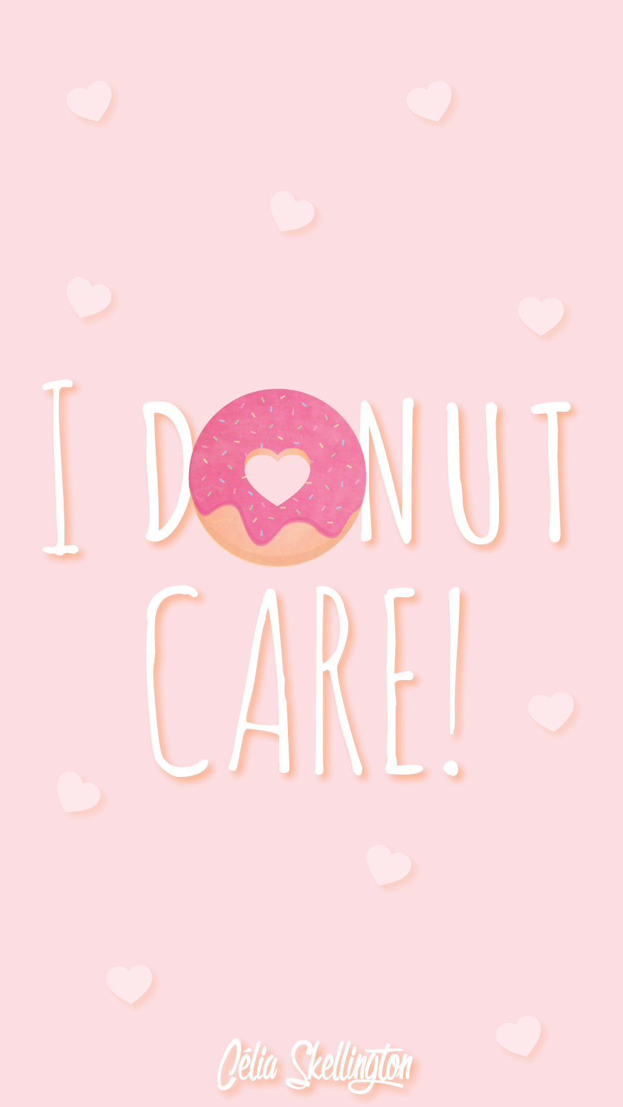 900x1600 Pink Girl Pastel Donut Love iPhone Home Wallpaper. Wallpaper bonitos, Papel de parede whats, Papel de parede para telefone, Phone