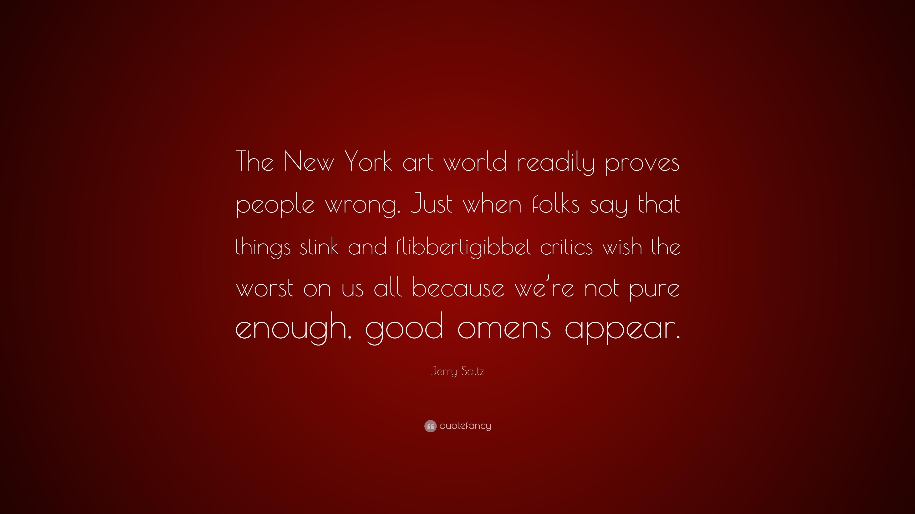 3840x2160 Jerry Saltz Quote: “The New York art world readily proves people, Desktop