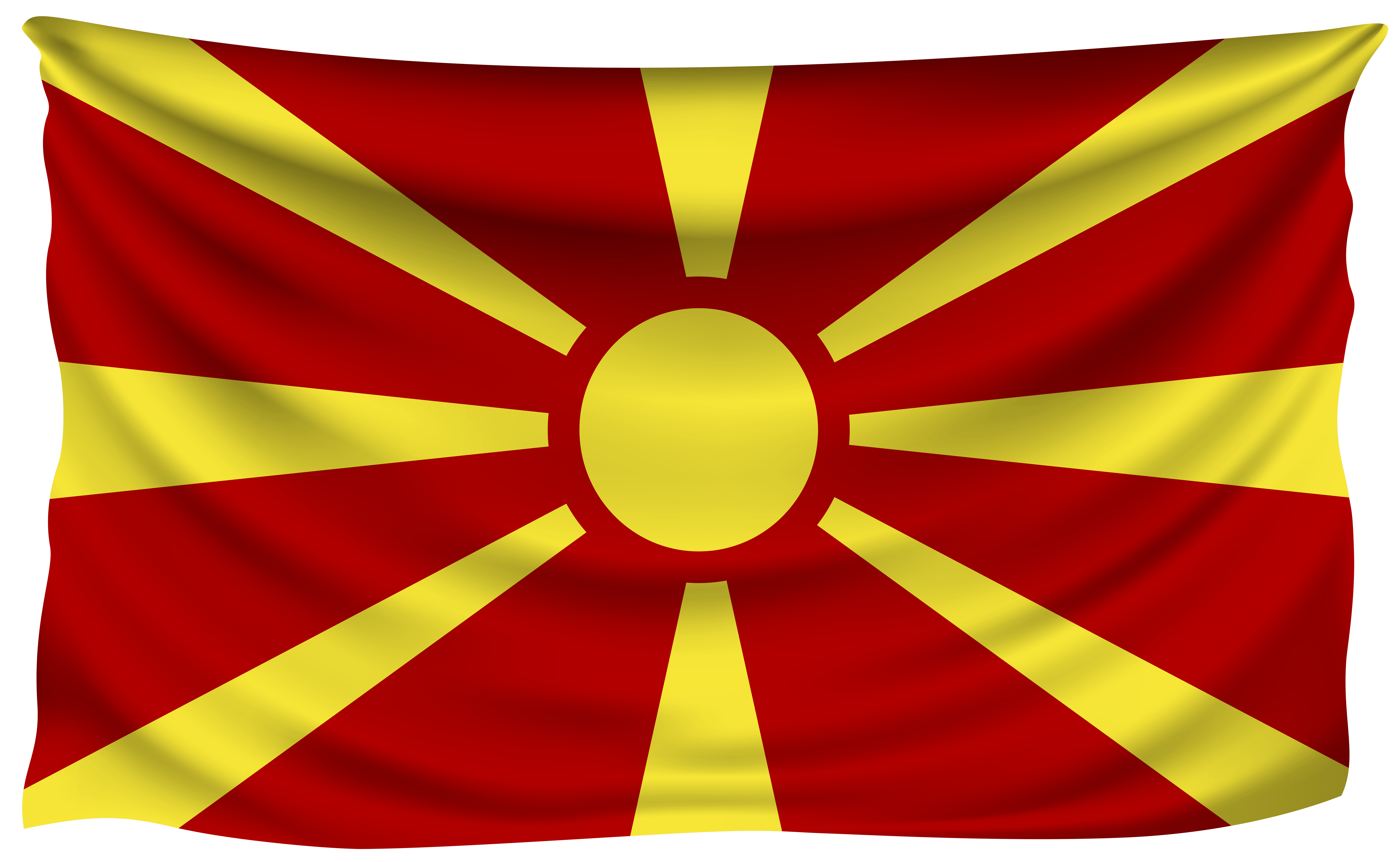 8000x4930 Macedonia Wrinkled Flag Quality, Desktop