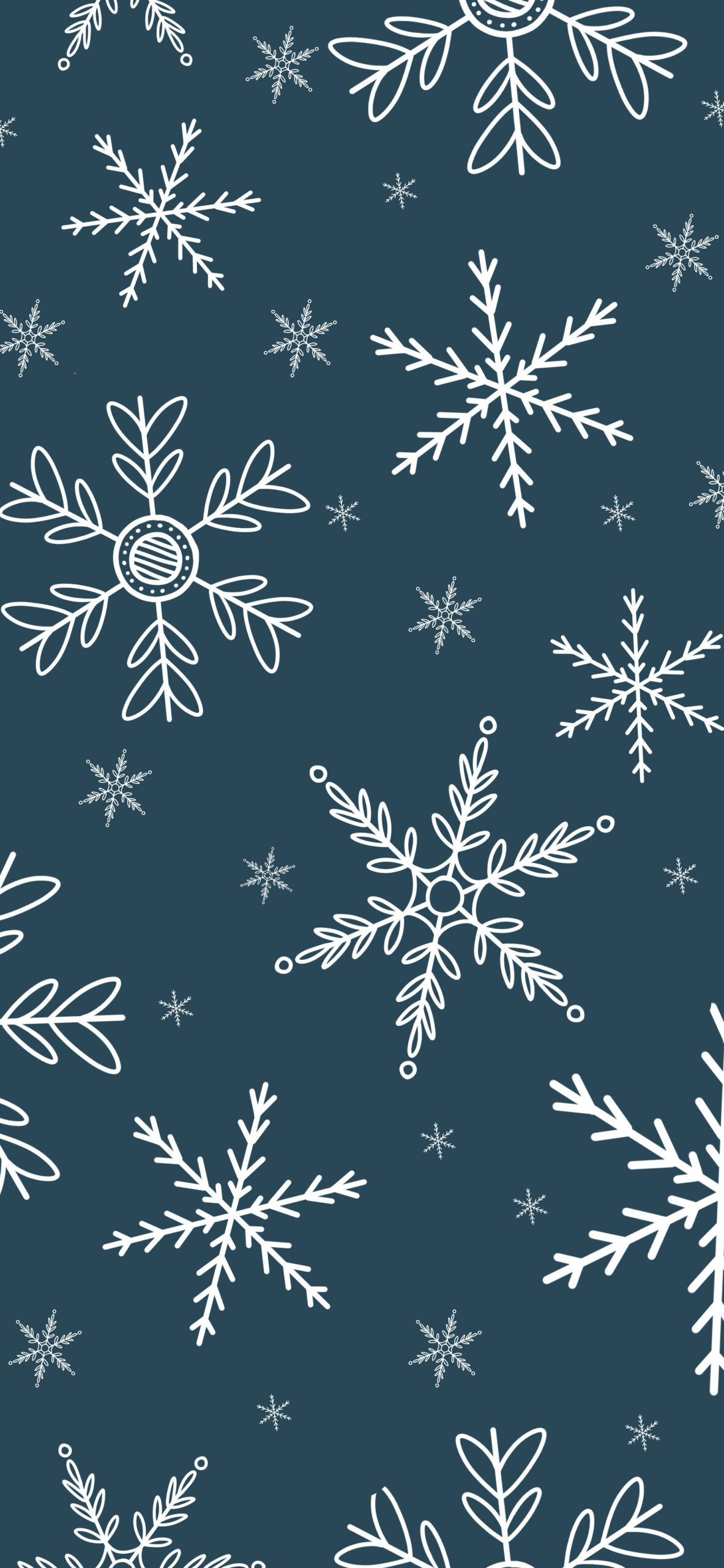 1190x2560 Winter Snowflakes Dark Blue Wallpaper 4k Winter Wallpaper, Phone