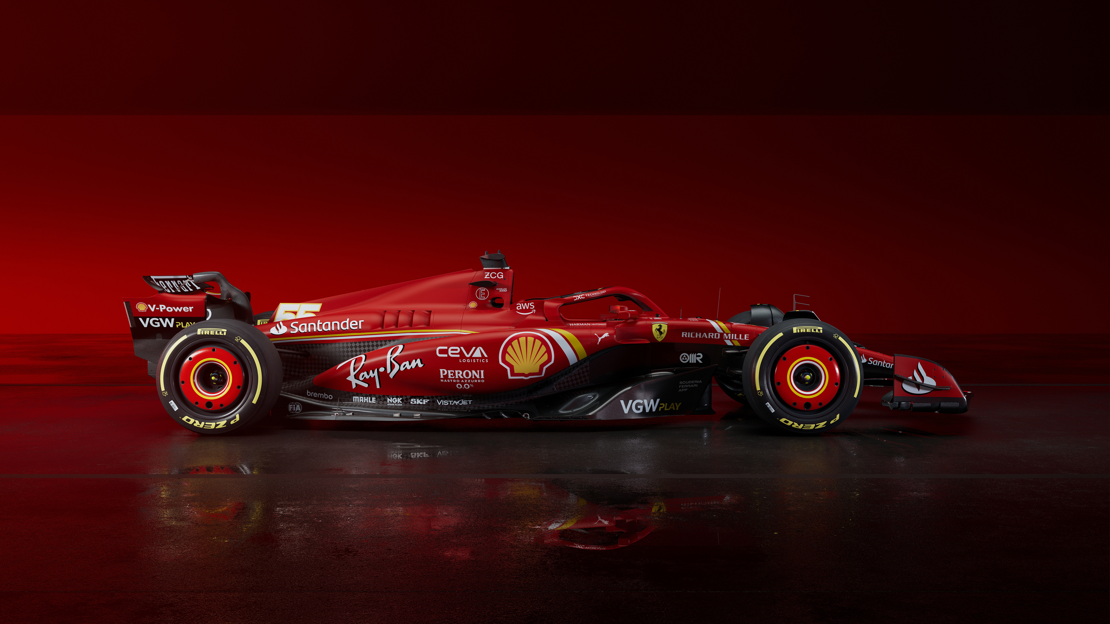 3840x2160 Ferrari SF 24 2024 Wallpaper Car, Desktop