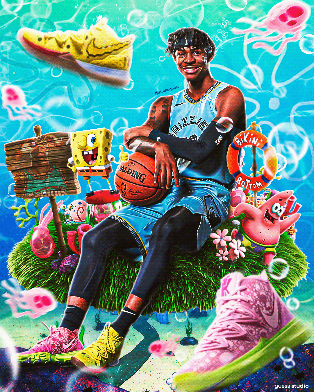 1080x1350 JA MORANT x SPONGEBOB x KYRIE 5, Phone