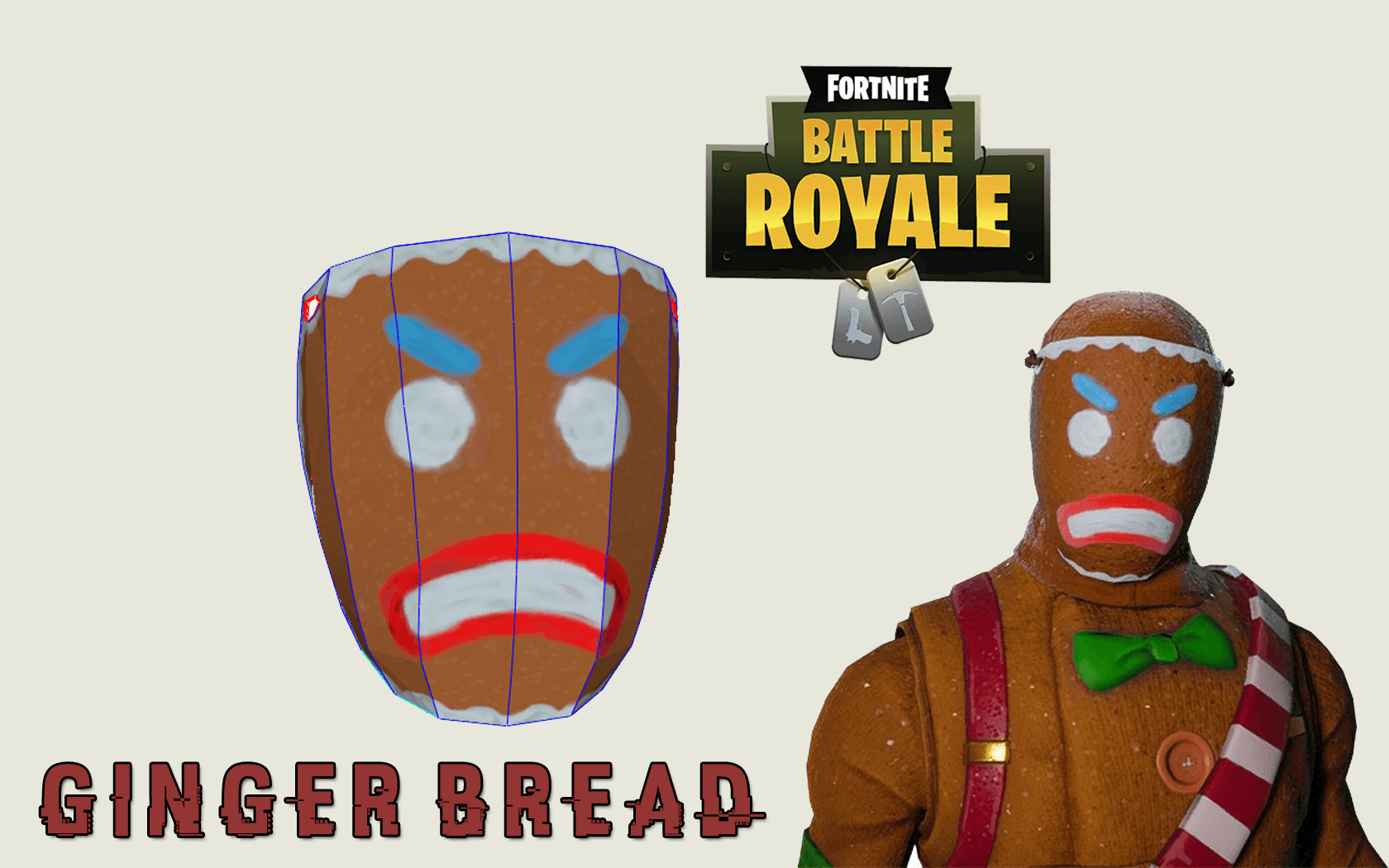 1680x1050 Gingerbread Man / Merry Marauder / Fortnite Patterns / Fortnite, Desktop