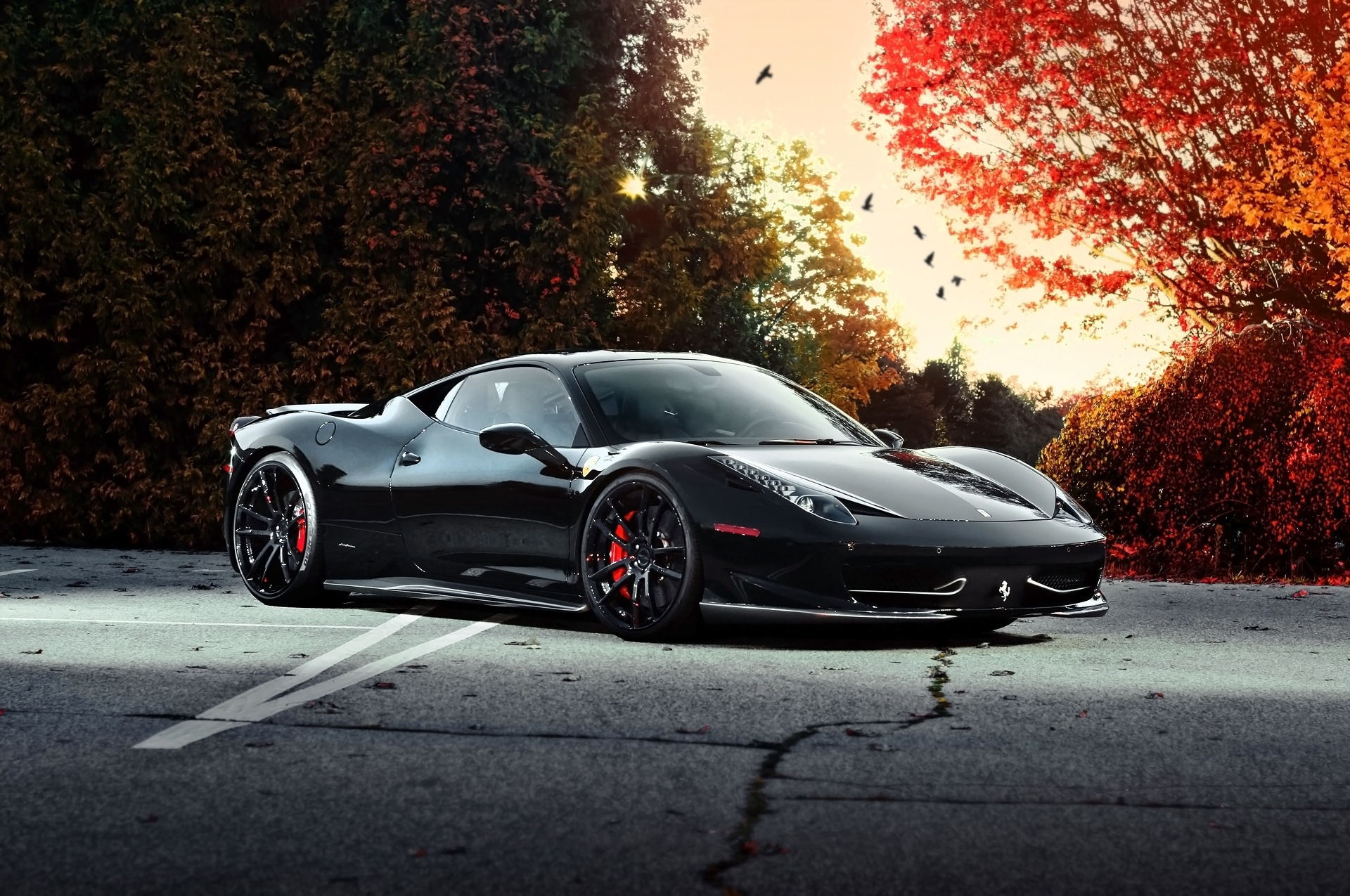 1920x1280 Wallpaper, black, side view, sports car, coupe, performance car, Desktop