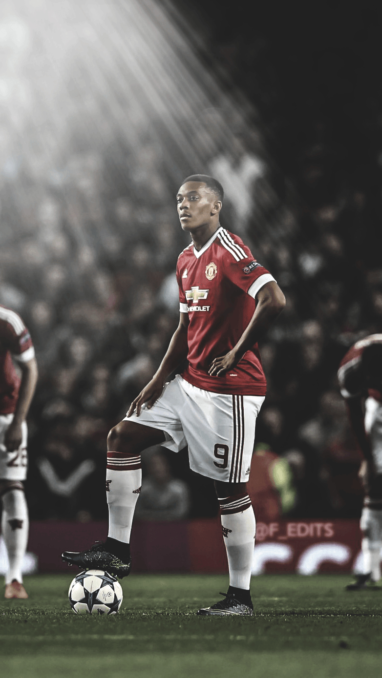 790x1390 Football Edits Martial. #mufc. header, Phone