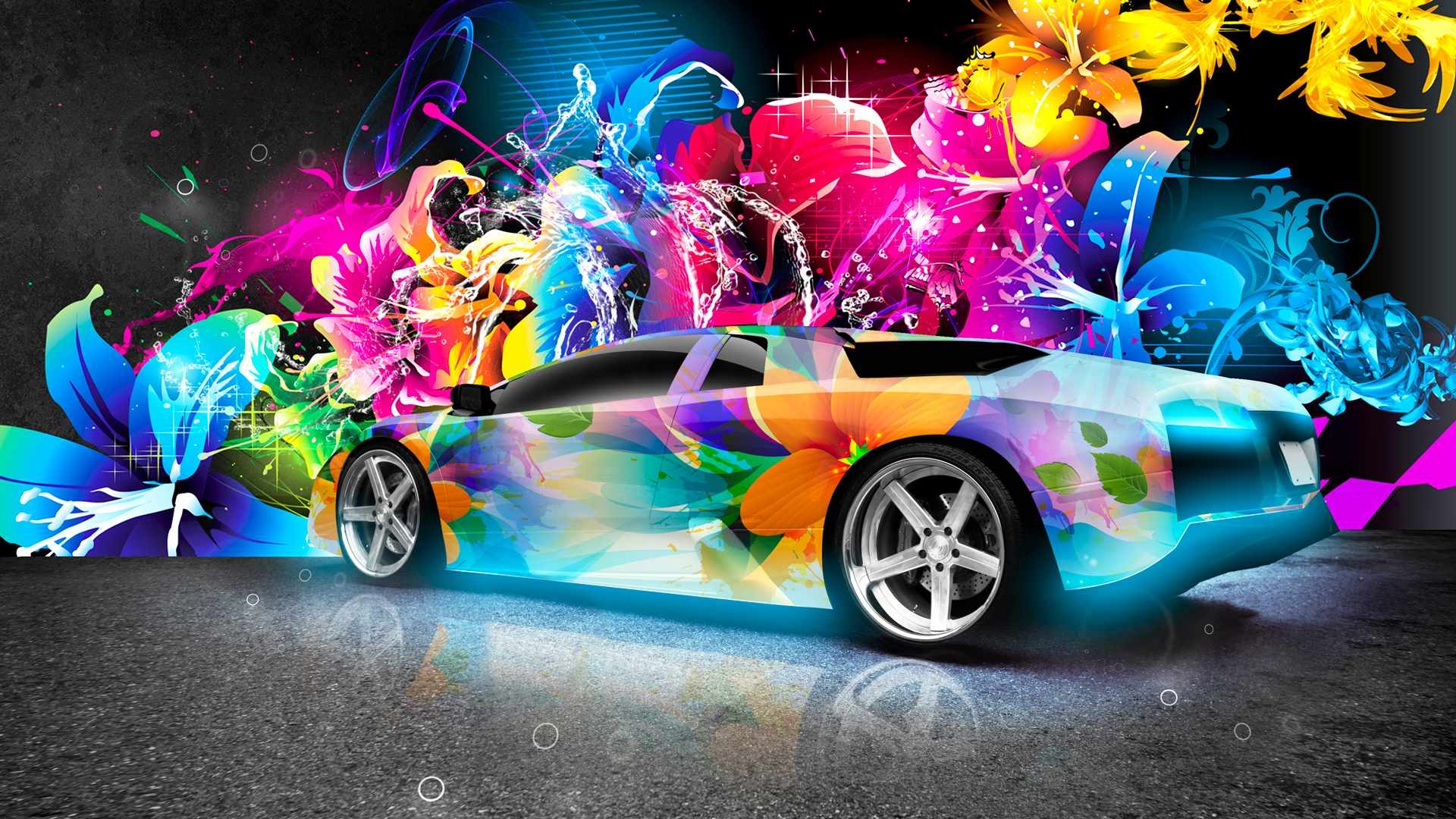 1920x1080 Colorful lamborghini Most Luxurious car background 1080p, Desktop