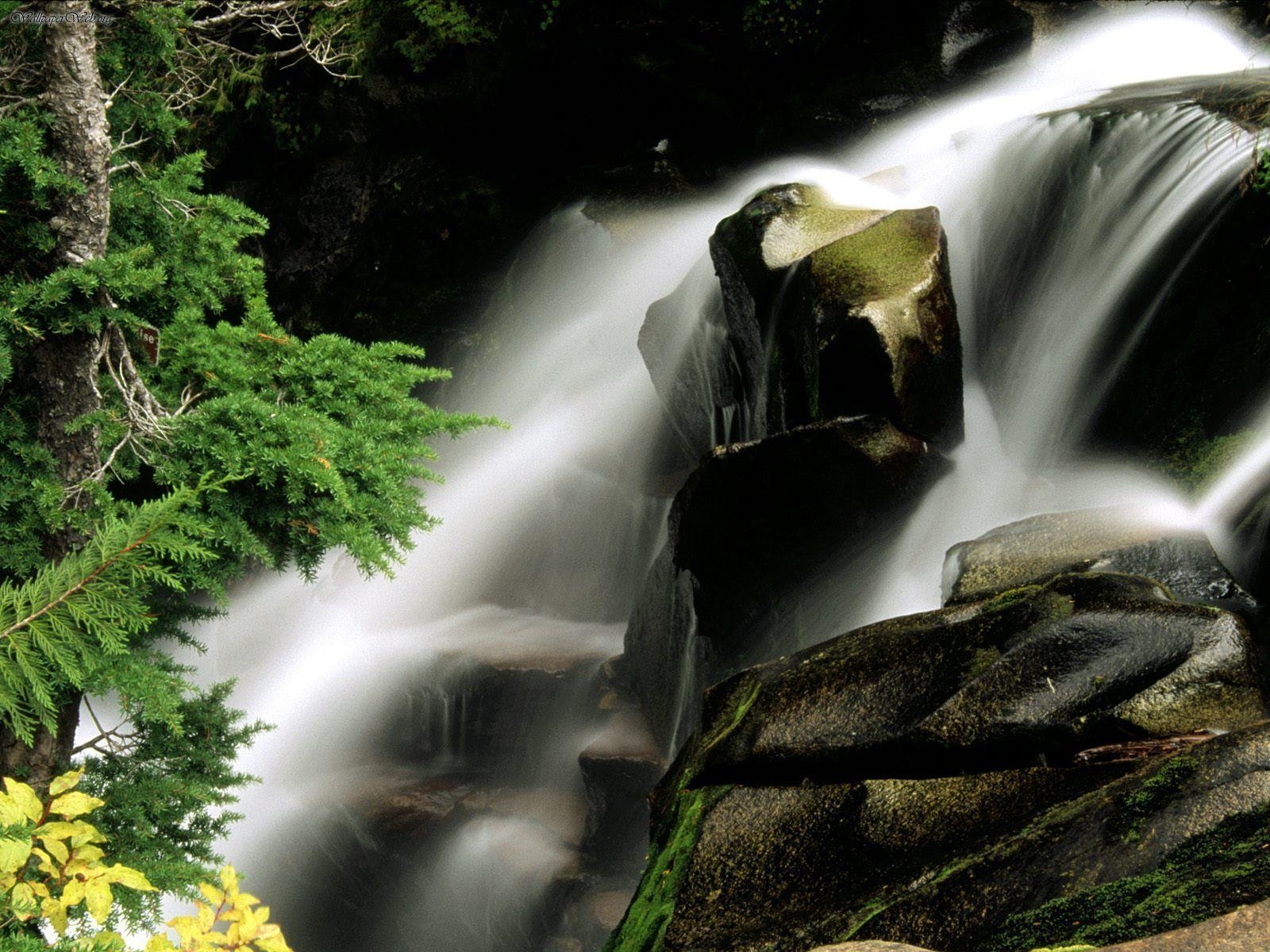 1600x1200 Nature: Paradise River Waterfall, Washington, picture nr. 28782, Desktop