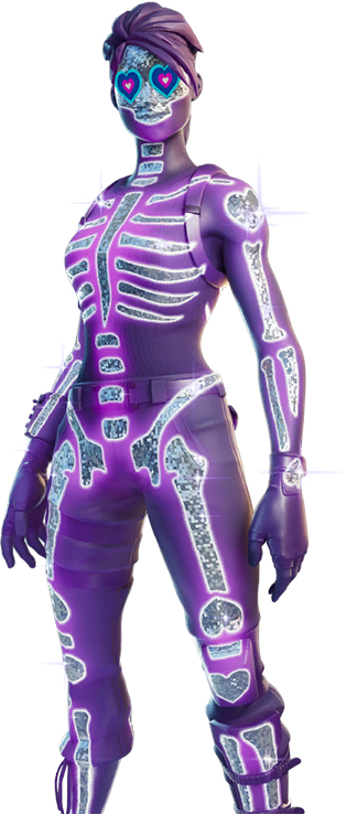 320x740 Sparkle Skull Fortnite wallpaper, Phone