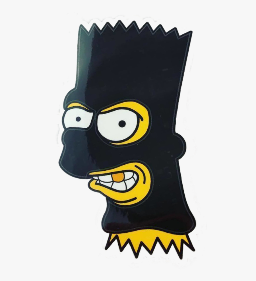 900x990 gangster #stickergang #bart #simpsons #robber #mob Simpson Gangster, Free Transparent Clipart, Phone