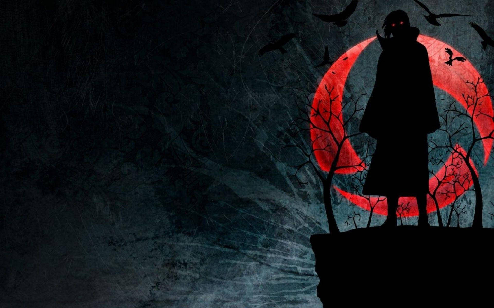 1920x1200 Download Sharingan Silhouette Uchiha Itachi Wallpaper, Desktop