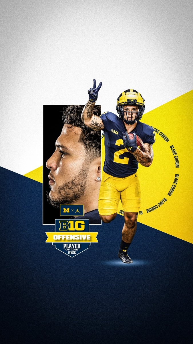 680x1200 Michigan RB Blake Corum's big day earns Big Ten honors, Phone