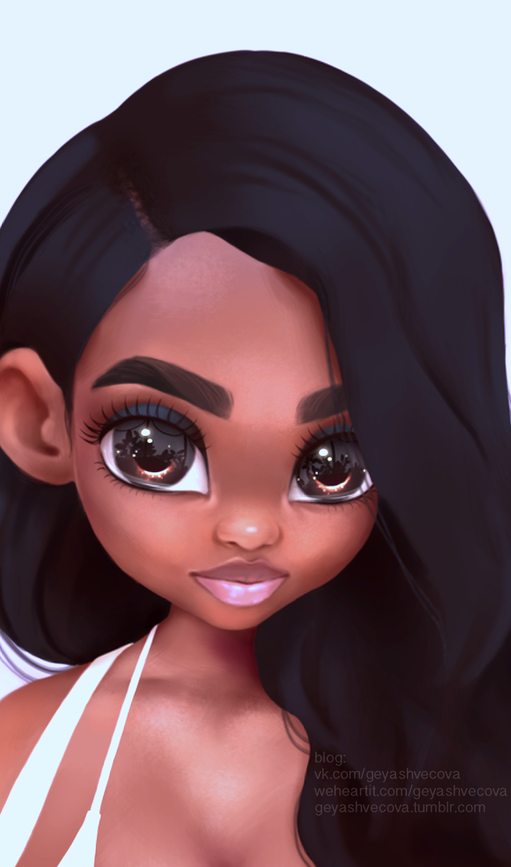 720x1230 Black Girl Cartoon Wallpaper Free Black Girl Cartoon, Phone