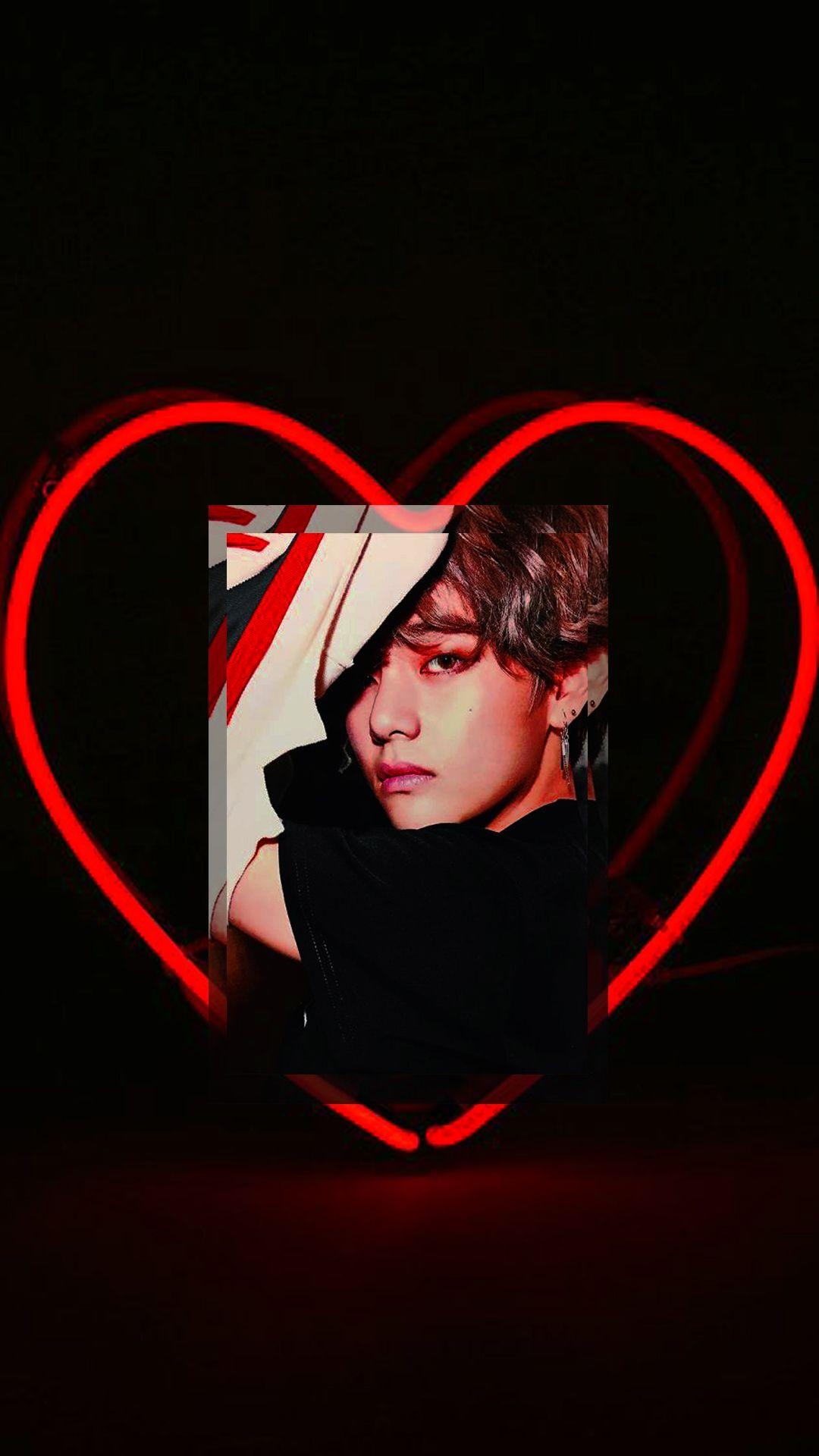 1080x1920 KIM TAEHYUNG RED AESTHETIC. BTS V RED WALLPAPER, Phone