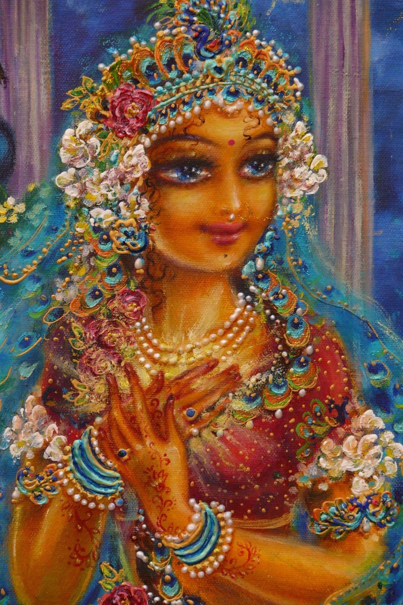 1370x2050 Radharani. Radharani. Radha krishna photo, Krishna radha, Krishna art, Phone