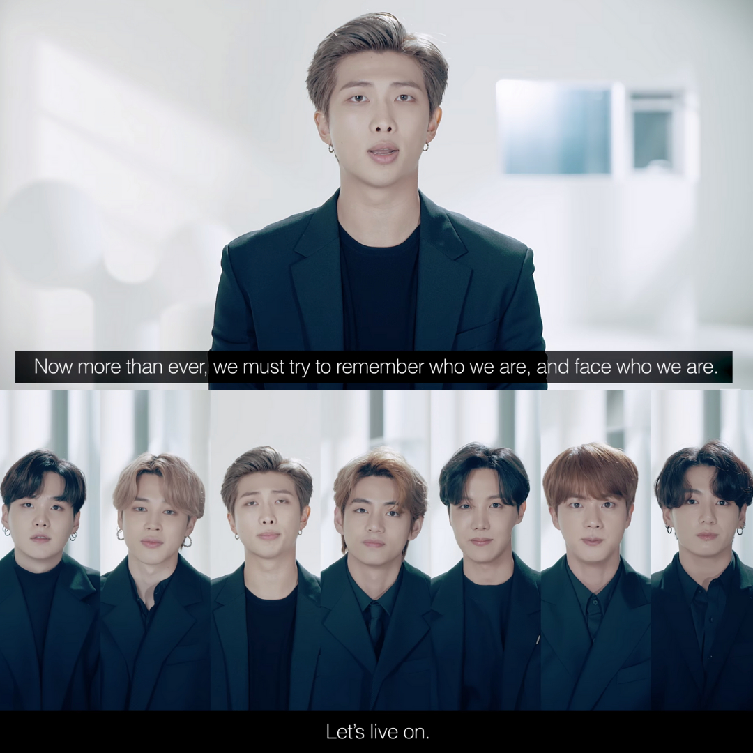 1080x1080 Life goes on. Let's live on. BTS deliver message of hope at the 75th, Phone