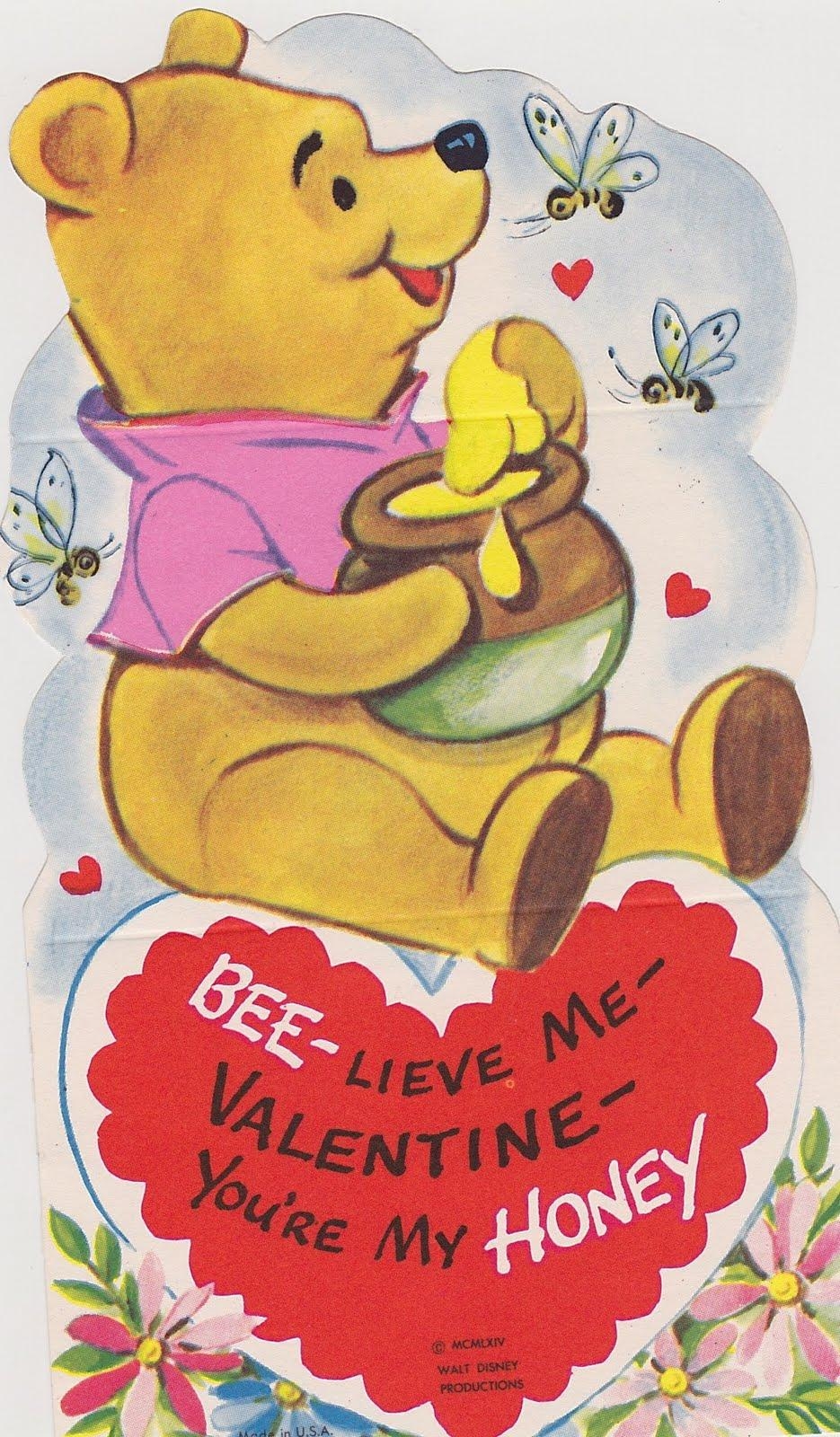 940x1600 Winnie The Pooh Valentines Day Clipart, Phone