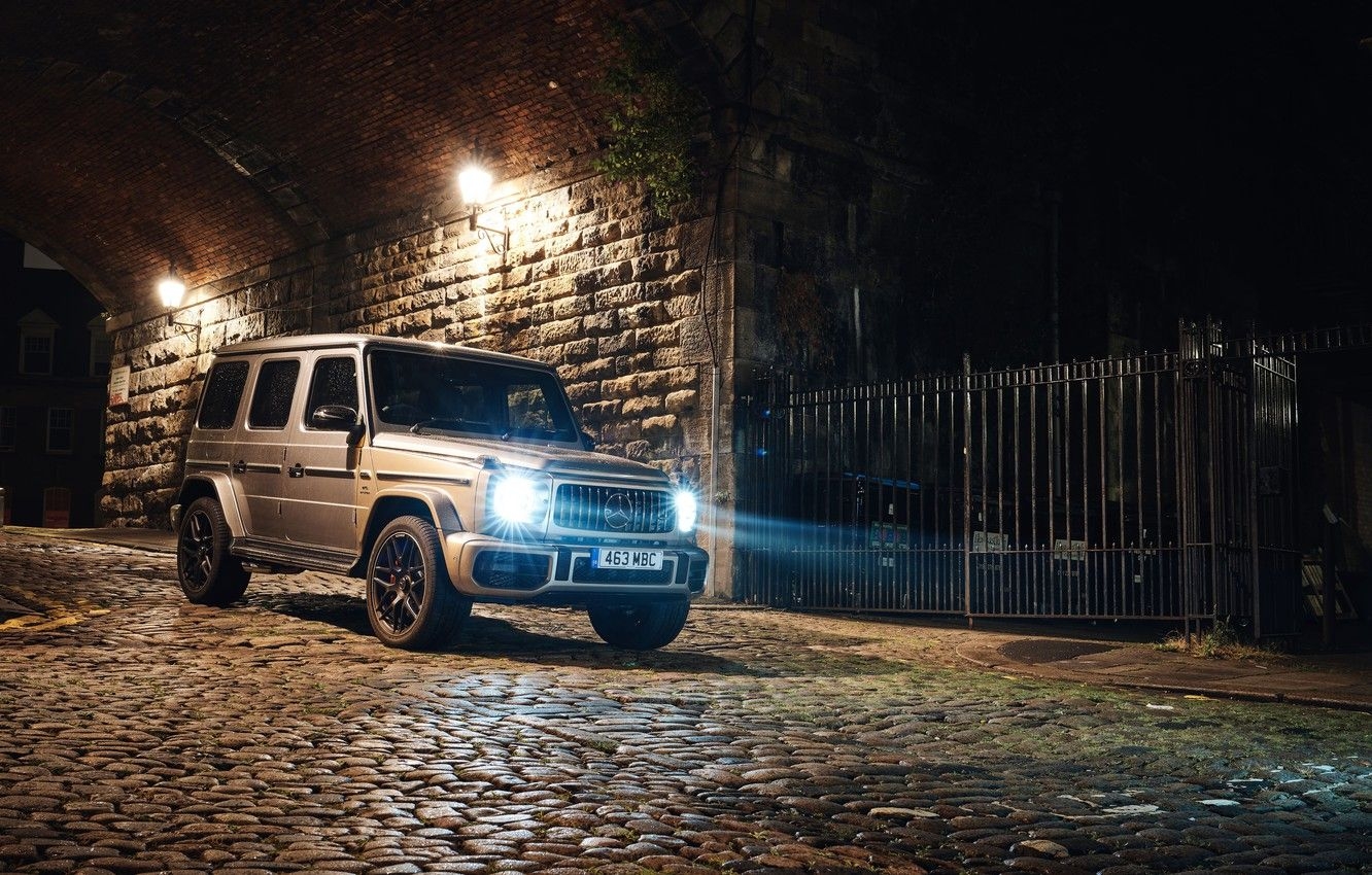 1340x850 Photo Wallpaper Mercedes, Amg, G Class 2019 In Night, Desktop