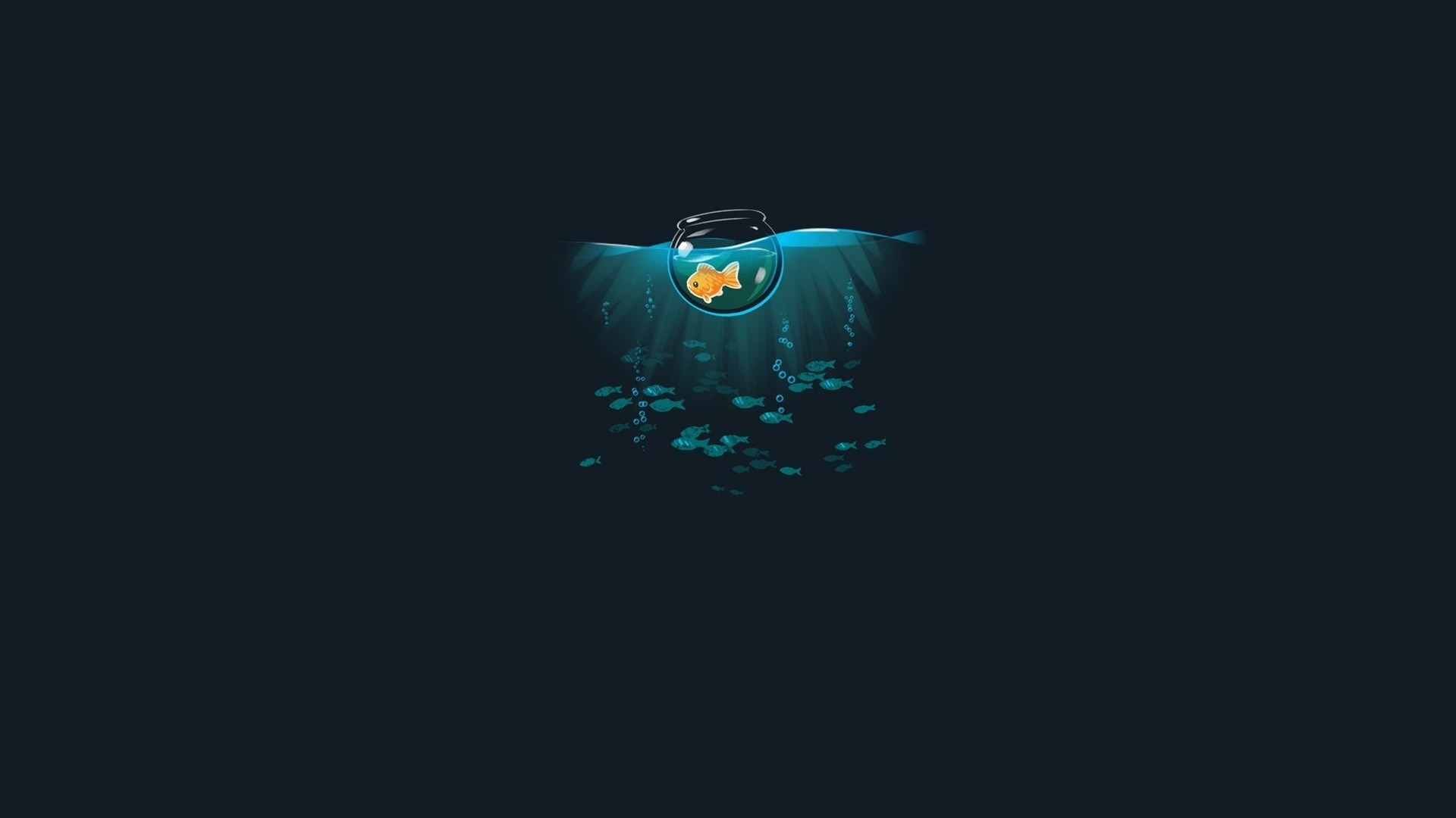 1920x1080 Fishbowl Fish Art, Desktop