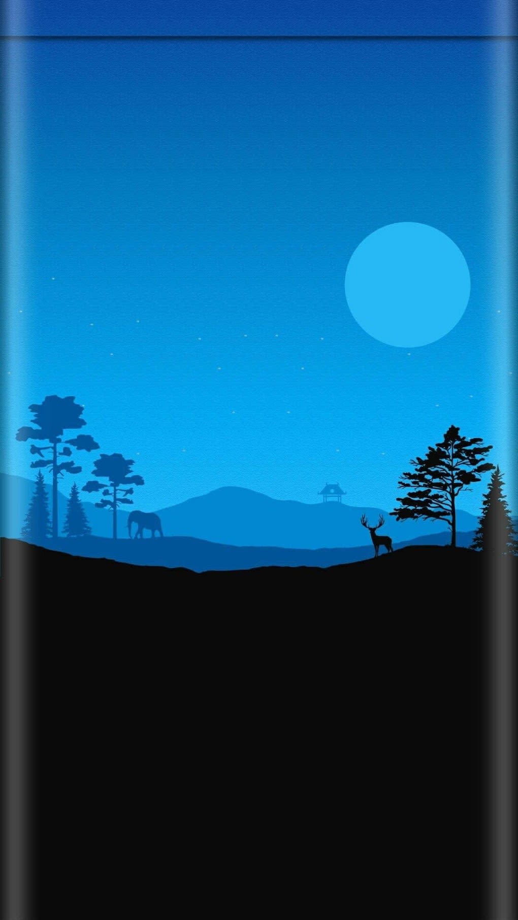 1020x1820 Curved Edge BorderLight Wallpaper APK for Android, Phone