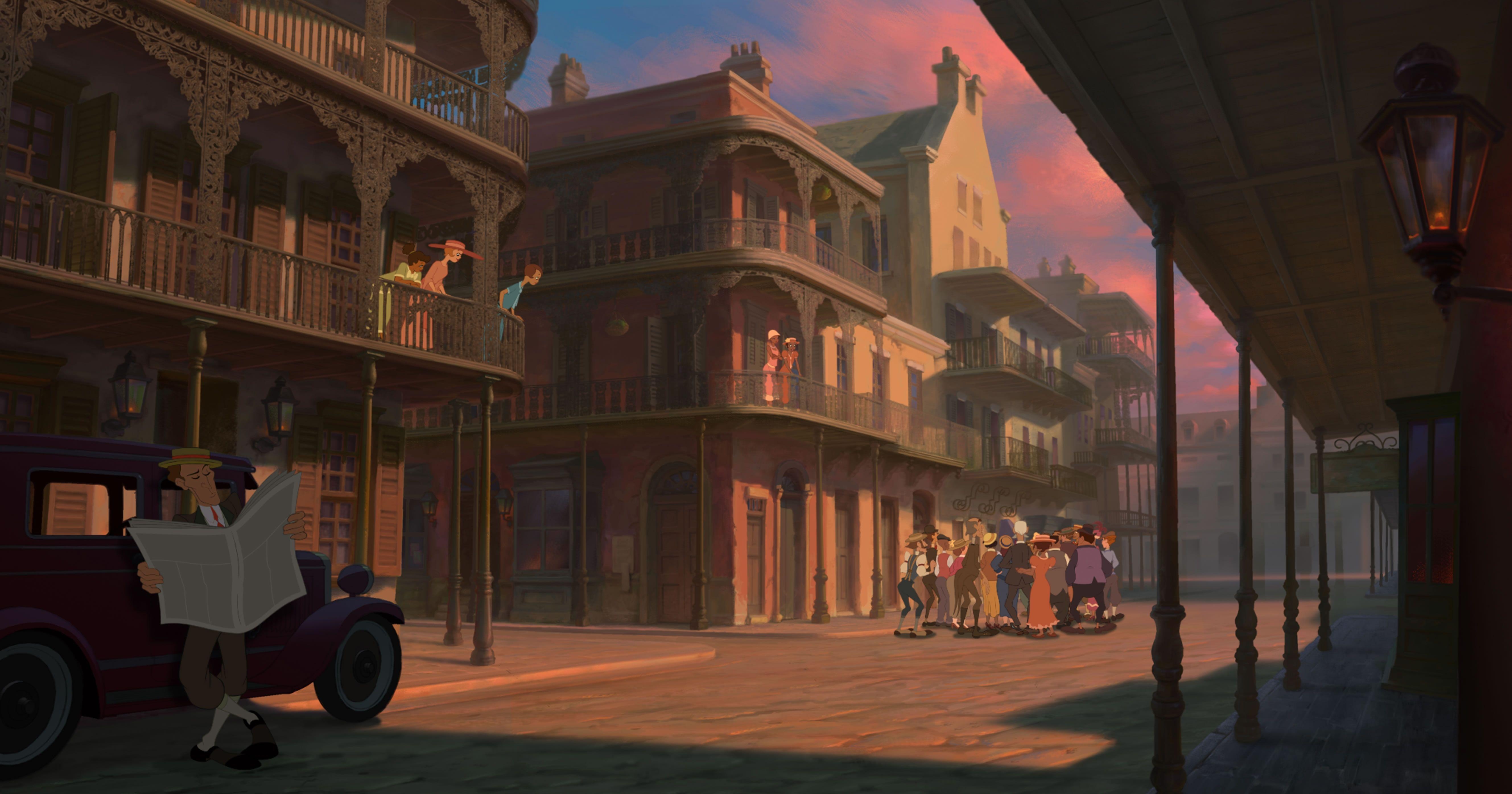 5320x2800 French Quarter from Disney's Princess and the Frog Desktop Wallpaper, Desktop