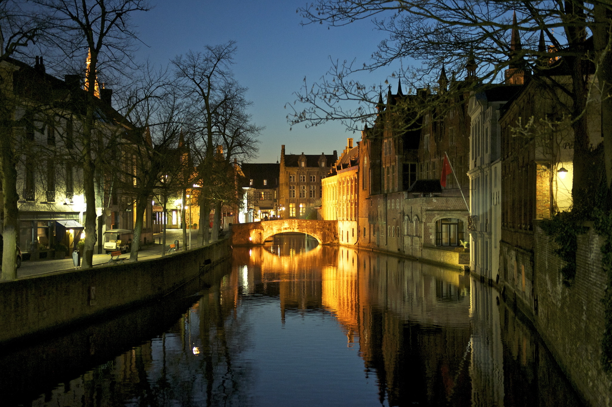 2060x1370 Wallpaper Belgium Bruges Canal Rivers Cities Houses, Desktop