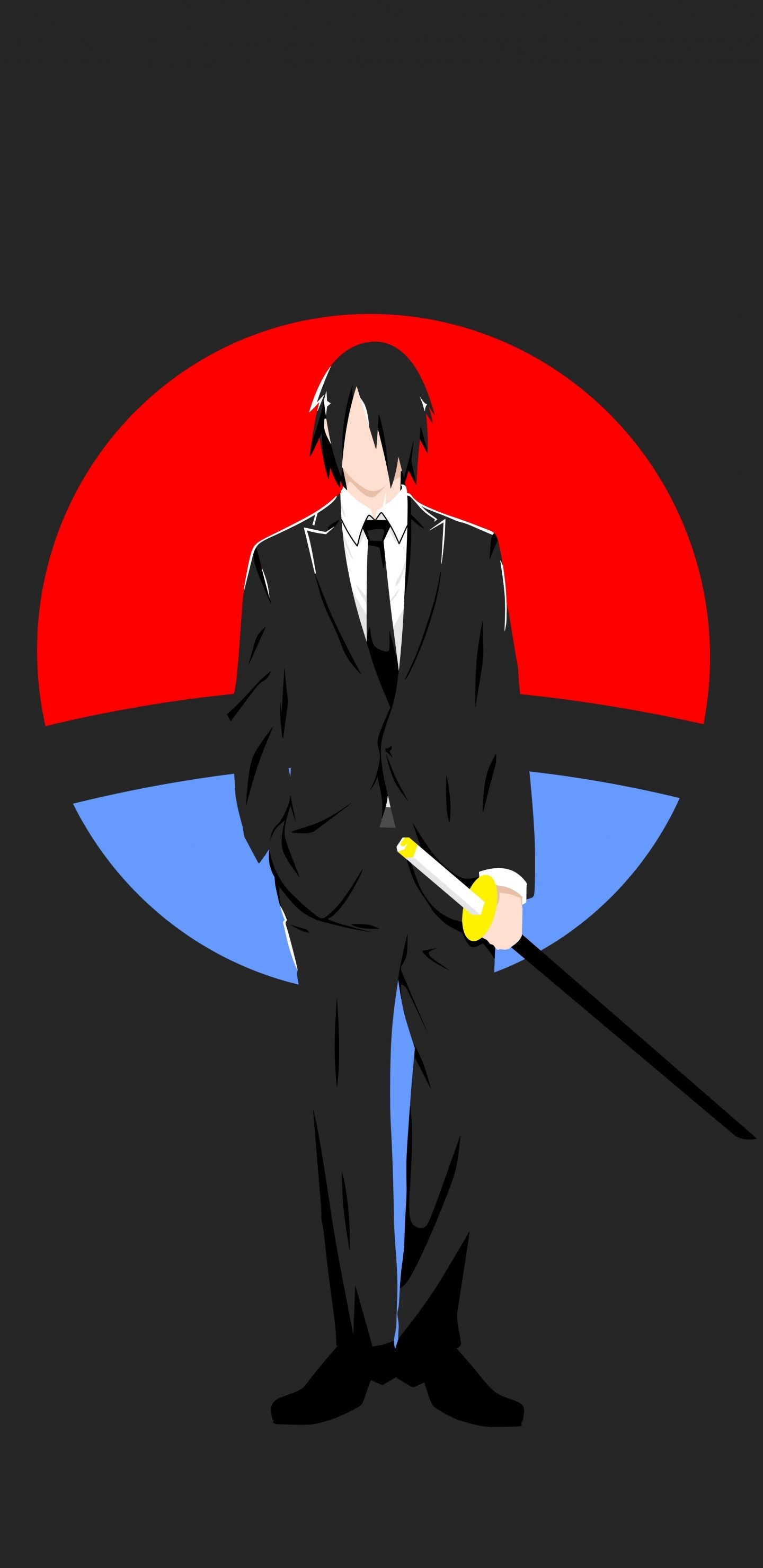 1440x2960 Download  wallpaper minimal, sasuke uchiha, naruto, anime, Phone