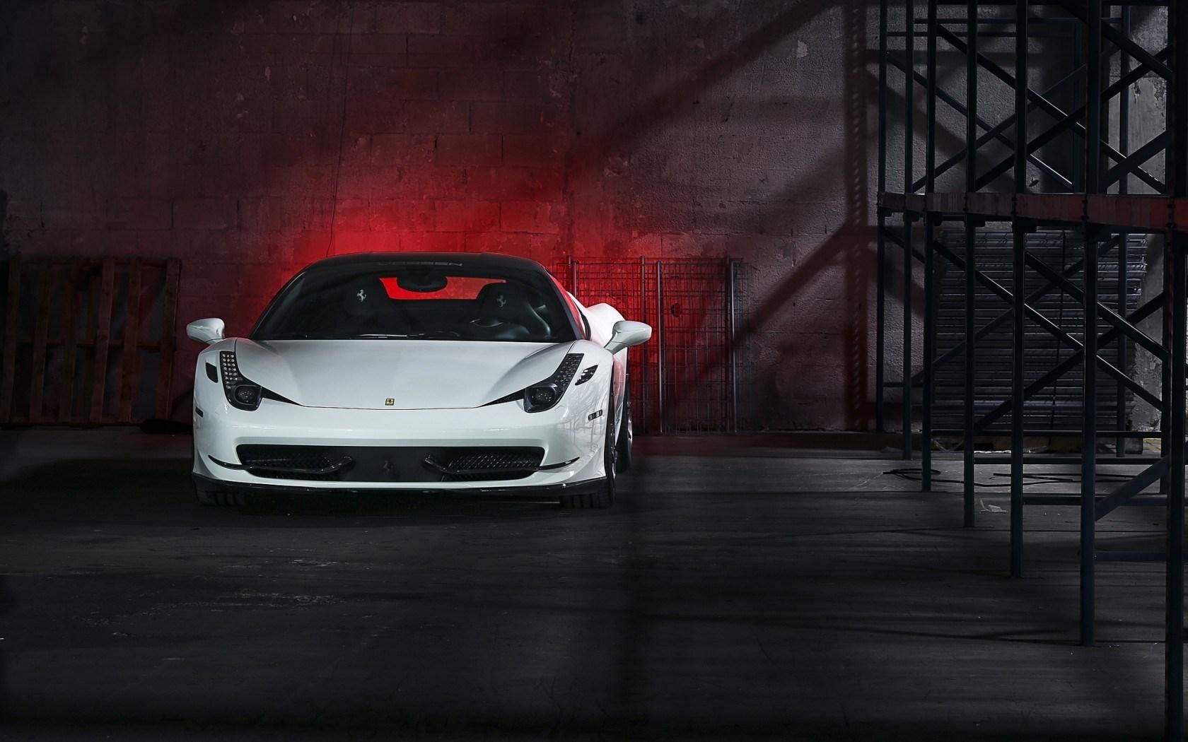 1680x1050 Ferrari 458 Italia White Car, Download Wallpaper, Desktop