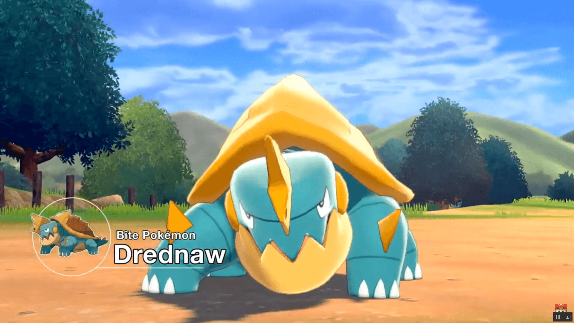 1920x1080 New Pokemon sword and Shield bite pokemon: Drednaw, Desktop