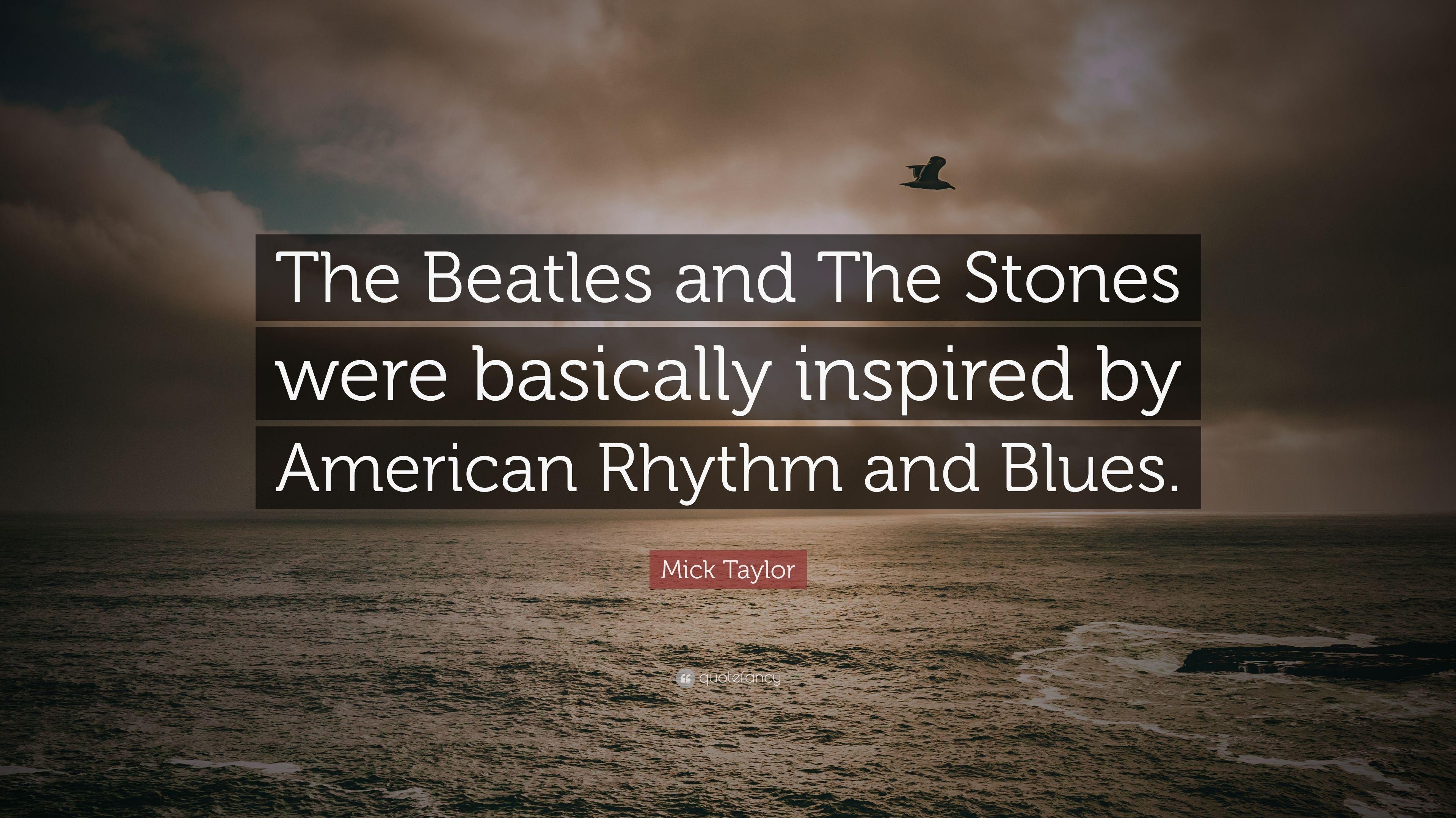 3840x2160 Mick Taylor Quote: “The Beatles and The Stones were basically, Desktop