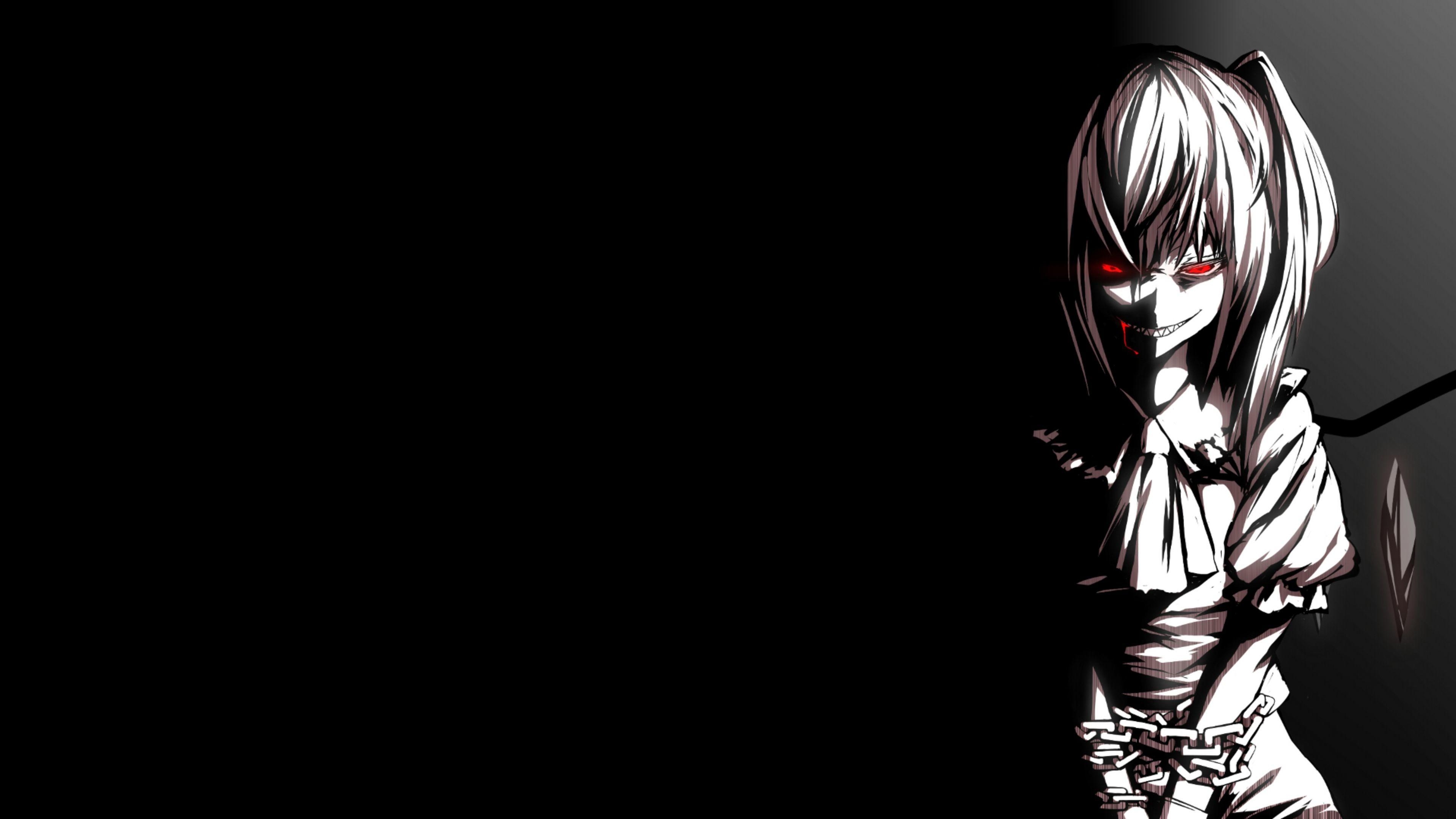 3840x2160 Black Anime Wallpaper, Desktop