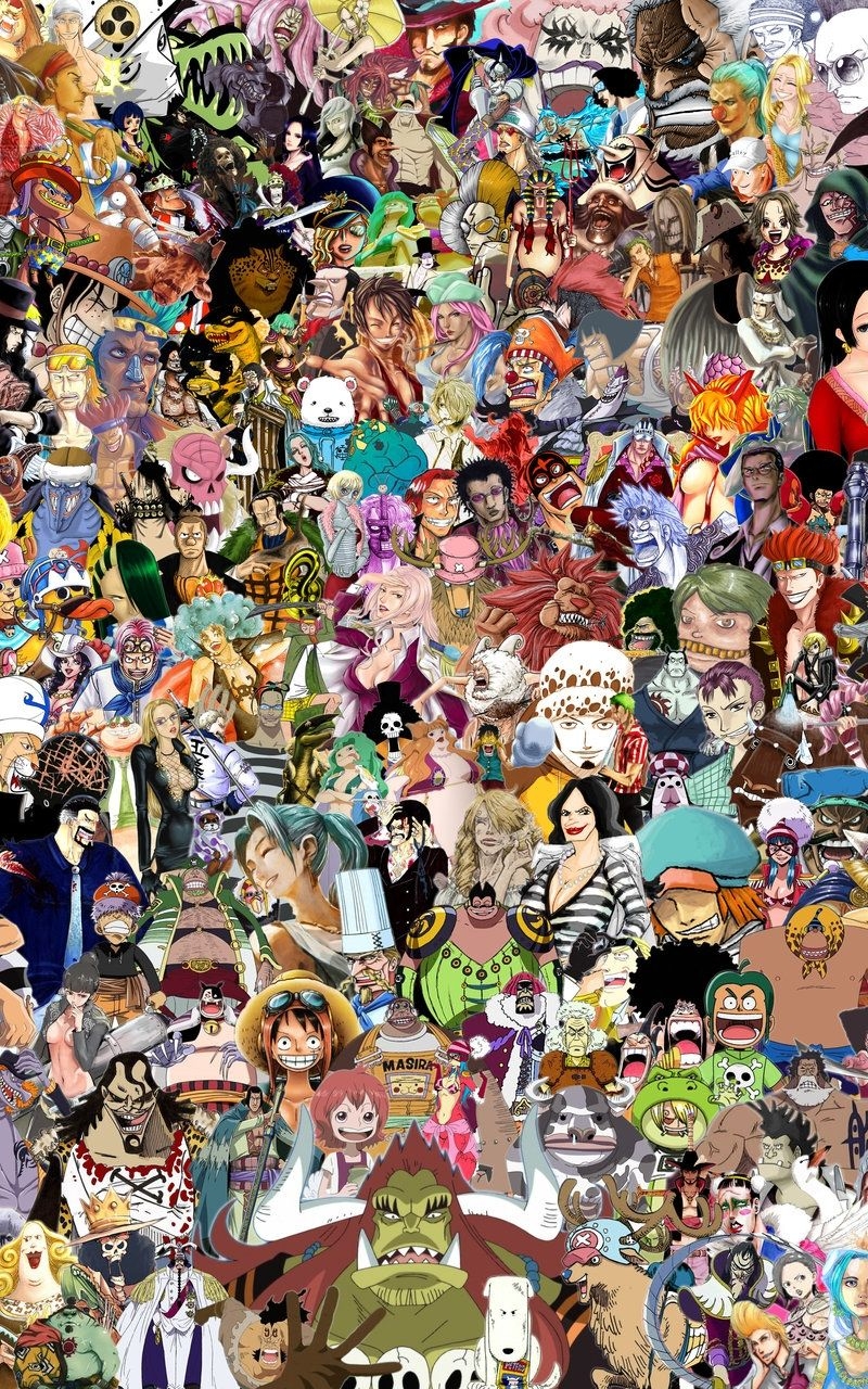 800x1280 Free download one piece character collage 3, Phone