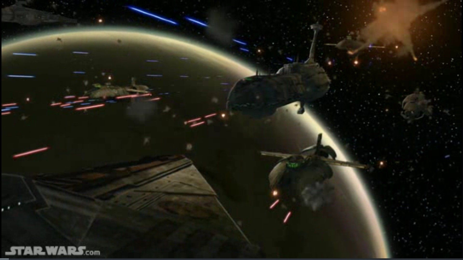 1920x1080 Star Wars Space Battle Wallpaper, Desktop