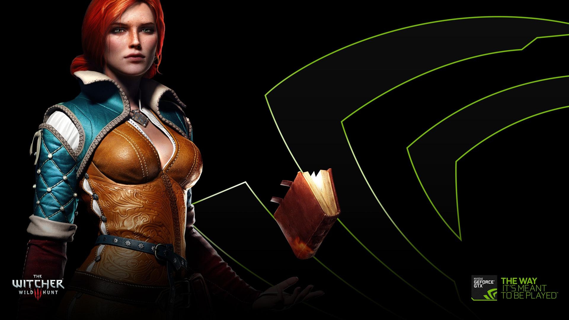 1920x1080 Full HD Wallpaper the witcher 3 triss merigold enchantress geforce, Desktop