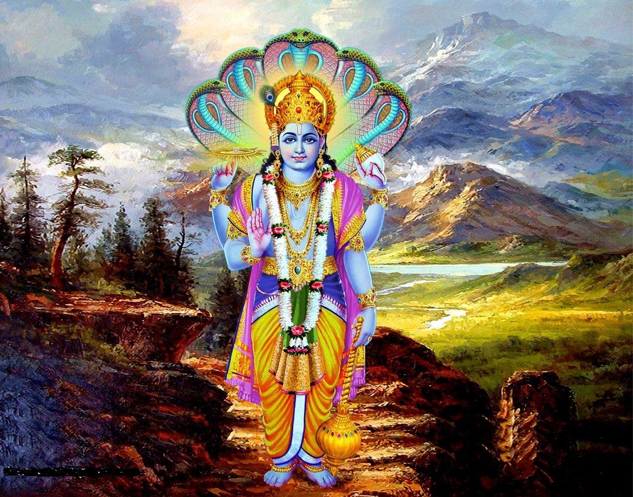 1280x1000 Hindu Devotional Blog: Lord Mahavishnu Picture for Mobile Wallpaper, Desktop