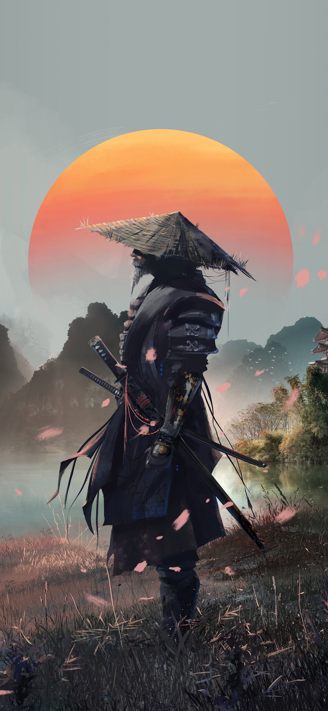 1130x2440 Samurai After Day 5k iPhone XS, iPhone iPhone X HD 4k Wallpaper, Image, Background, Photo and Picture, Phone