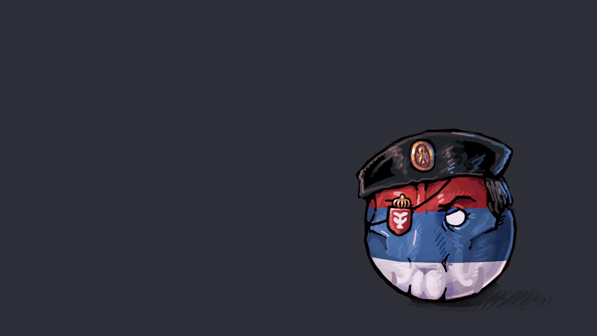 1920x1080 Polandball Wallpaper (by Reddit User NorwayBernd), Desktop