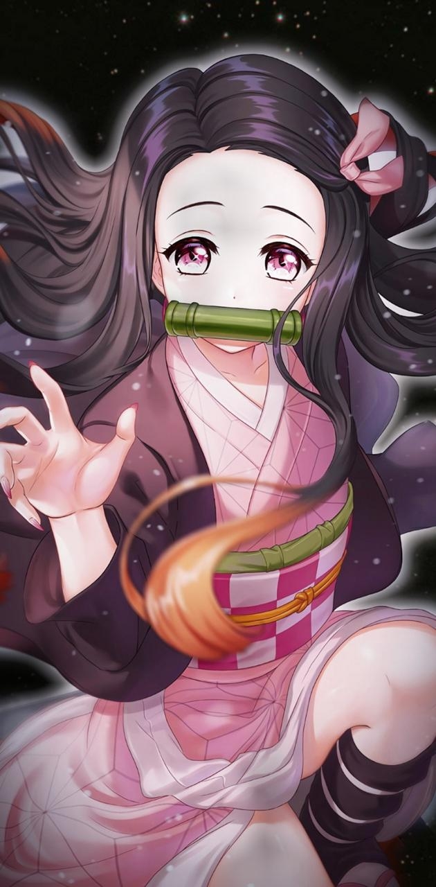 630x1280 Nezuko Kamado wallpaper, Phone