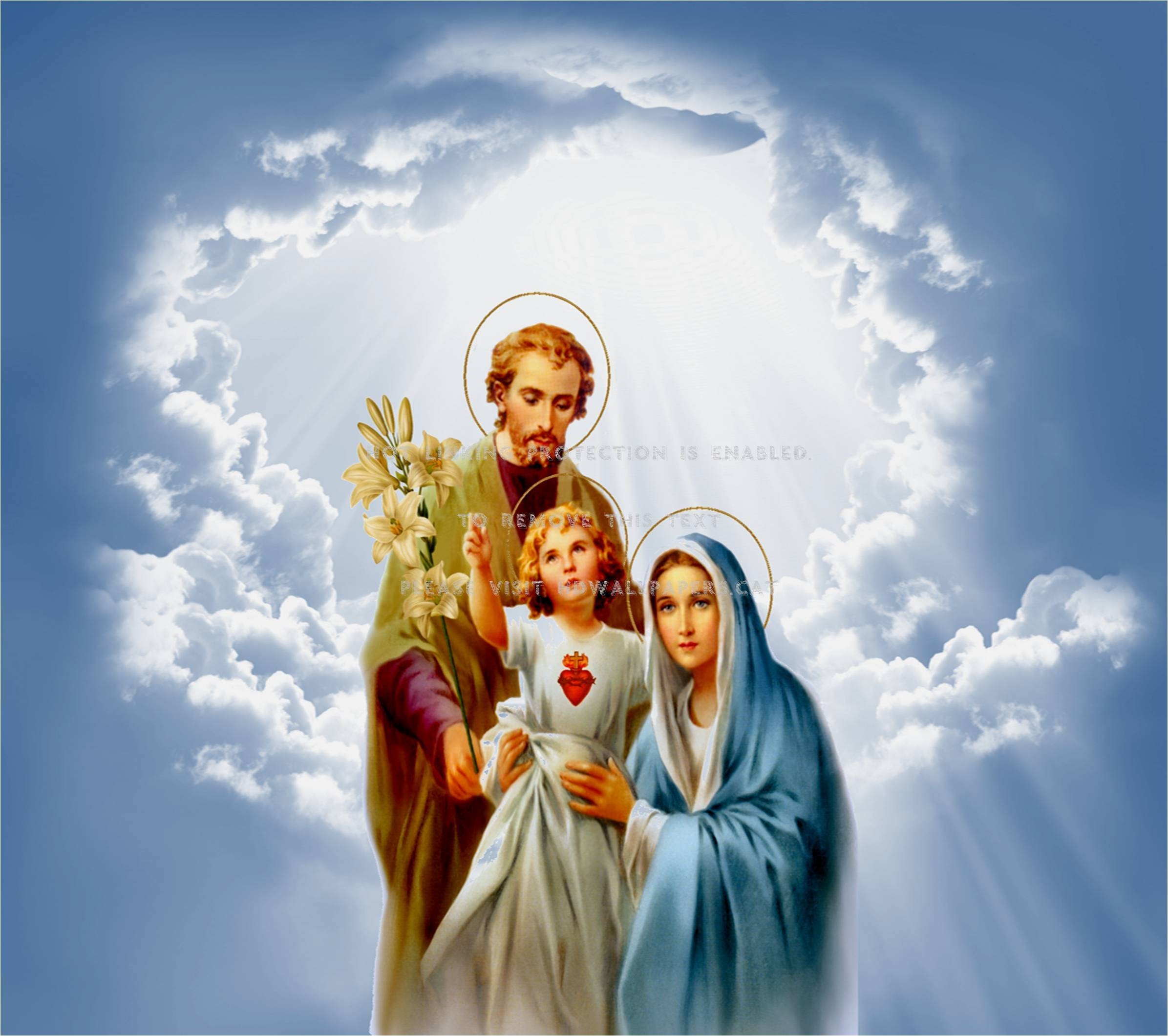 2400x2130 holy family saint joseph virginmary jesus, Desktop