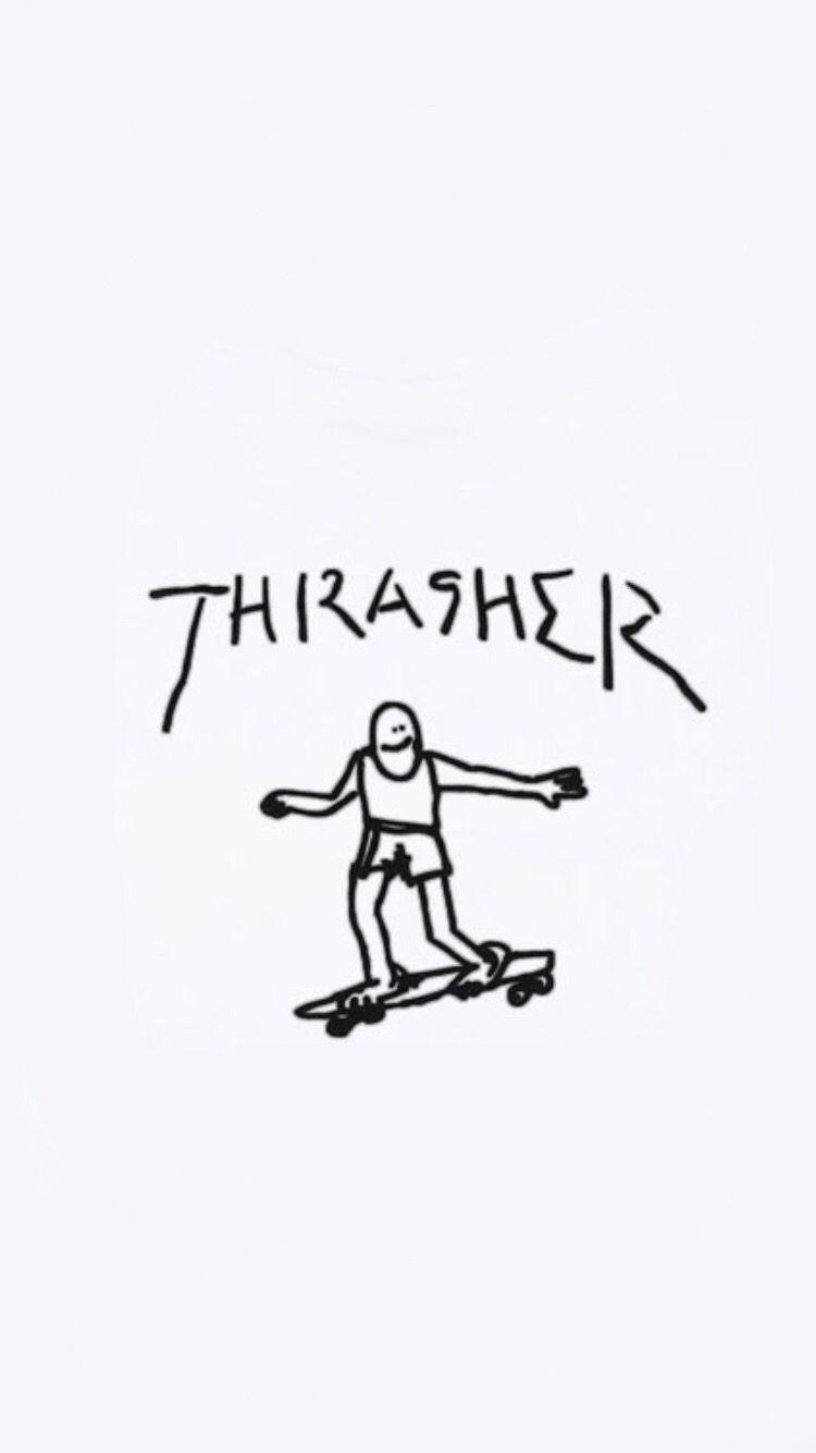 750x1340 Thrasher skateboarding #thrasher. Doodlin. Hypebeast, Phone