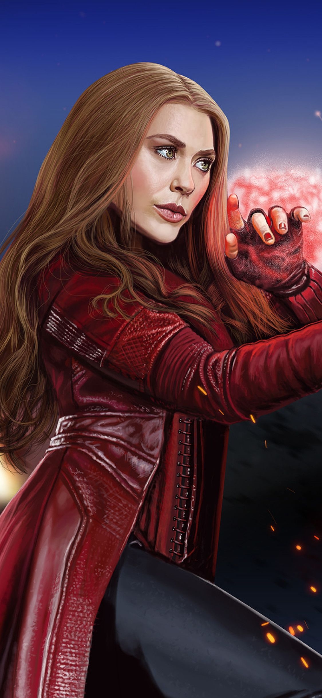 1130x2440 Scarlet Witch New Artwork iPhone XS, iPhone iPhone X HD 4k Wallpaper, Image, Background, Photo. Witch wallpaper, Scarlet witch, Marvel superheroes, Phone